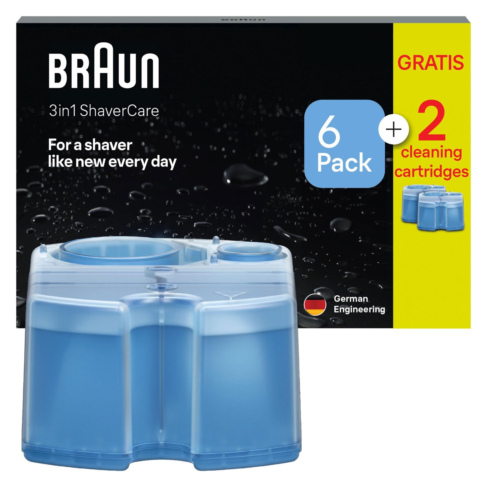 BRAUN CCR 6+2 Ersatzkartusche Reinigungskartusche - Bild 1