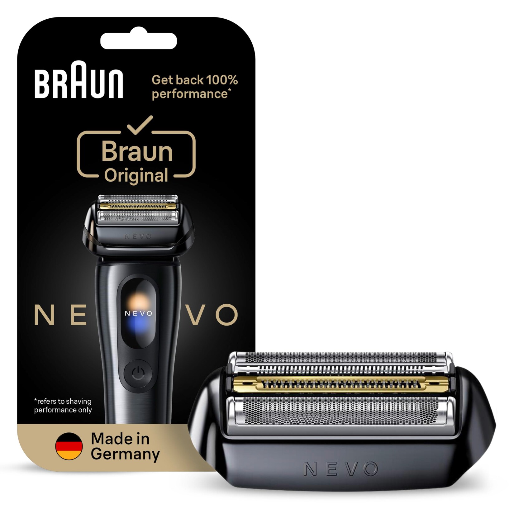 BRAUN BRA NEVO Scherkopf graphite Ersatzscherköpfe &; Ersatzscherteile