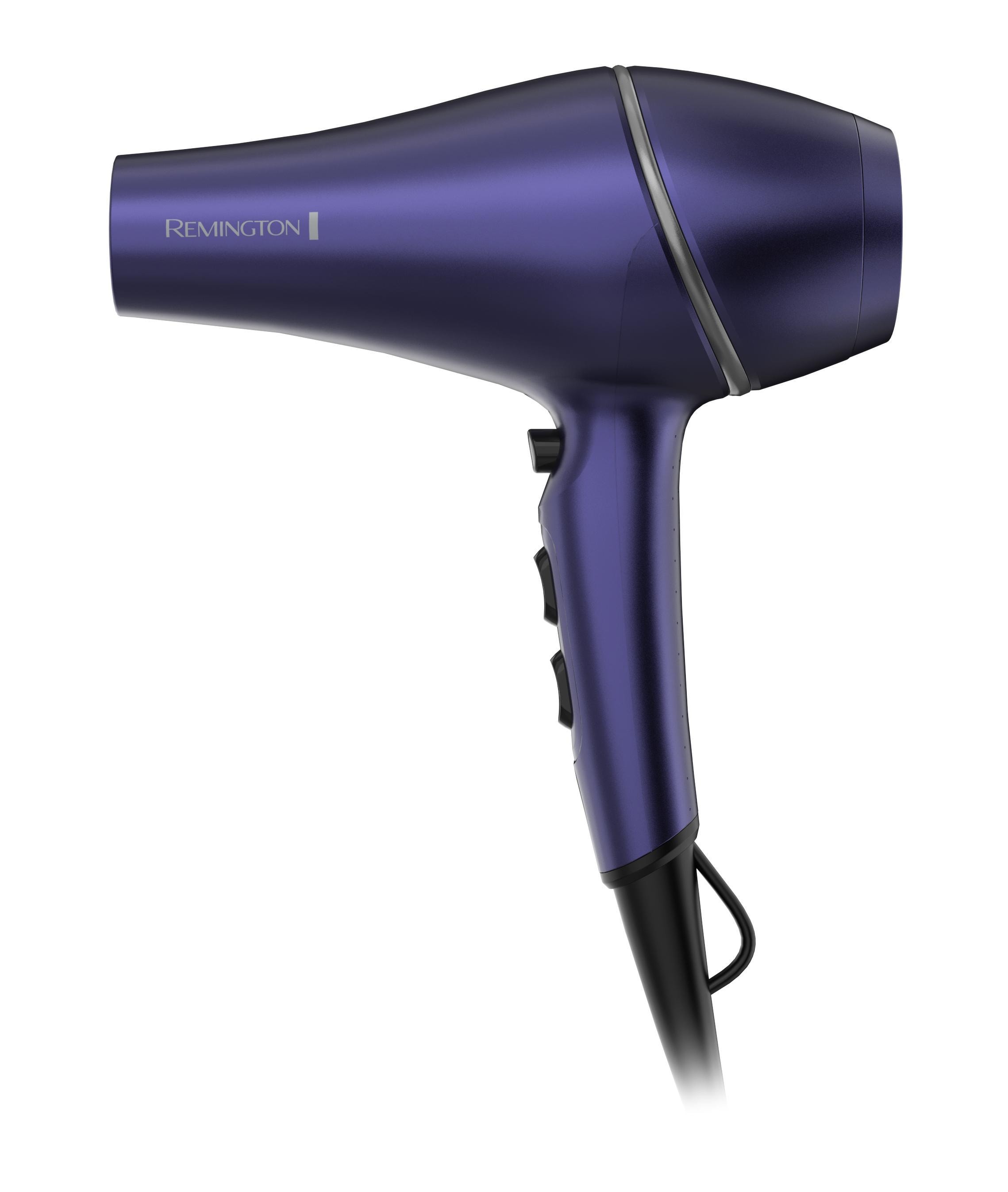 REMINGTON AC9350 Gloss Haartrockner (2.200 Watt, AC Motor, Keramik mit Multivitamin-Komplex, Ionenpflege, PRO+ Einstellung zum Schutz des Haares, 6 Hitze- und Gebl&auml;sekombinationen, Kaltstufe, Keramikgitter, Diffusor, schmale Stylingd&uuml;se, Aufh&auml;nge&ouml;se, abneh - Bild 1