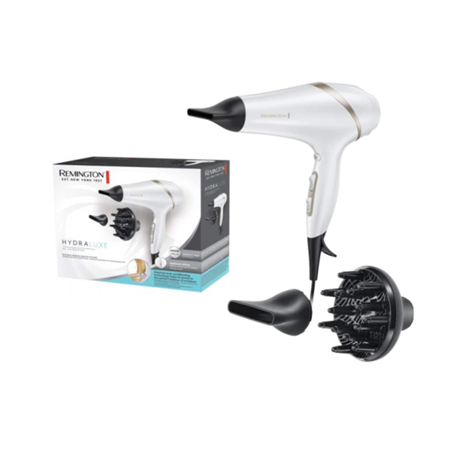 Remington AC 8901 HYDRAluxe Haartrockner wei&szlig; / metallic - Bild 1
