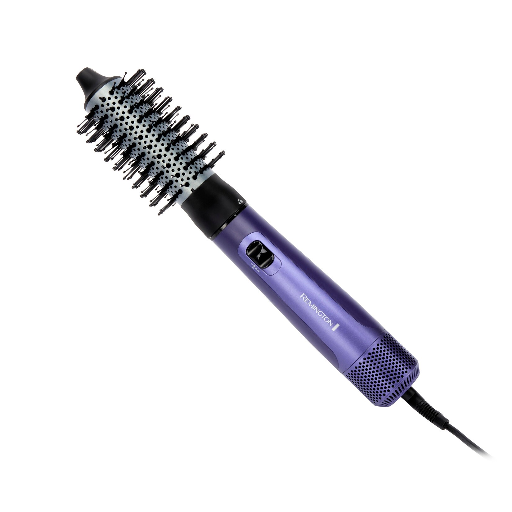 REMINGTON Gloss™ AS9350 Warmluftbürste (Shine-Boost-Technologien, Keramikbeschichtung mit Multivitamin-Komplex, Antistatik-Technologie, 3-in-1-Design, kombiniert Haartrockner, Glättbürste und Lockenaufsatz/-stab, Trocknungsdüse zum Vortrocknen, 2 Heiz-/Geb