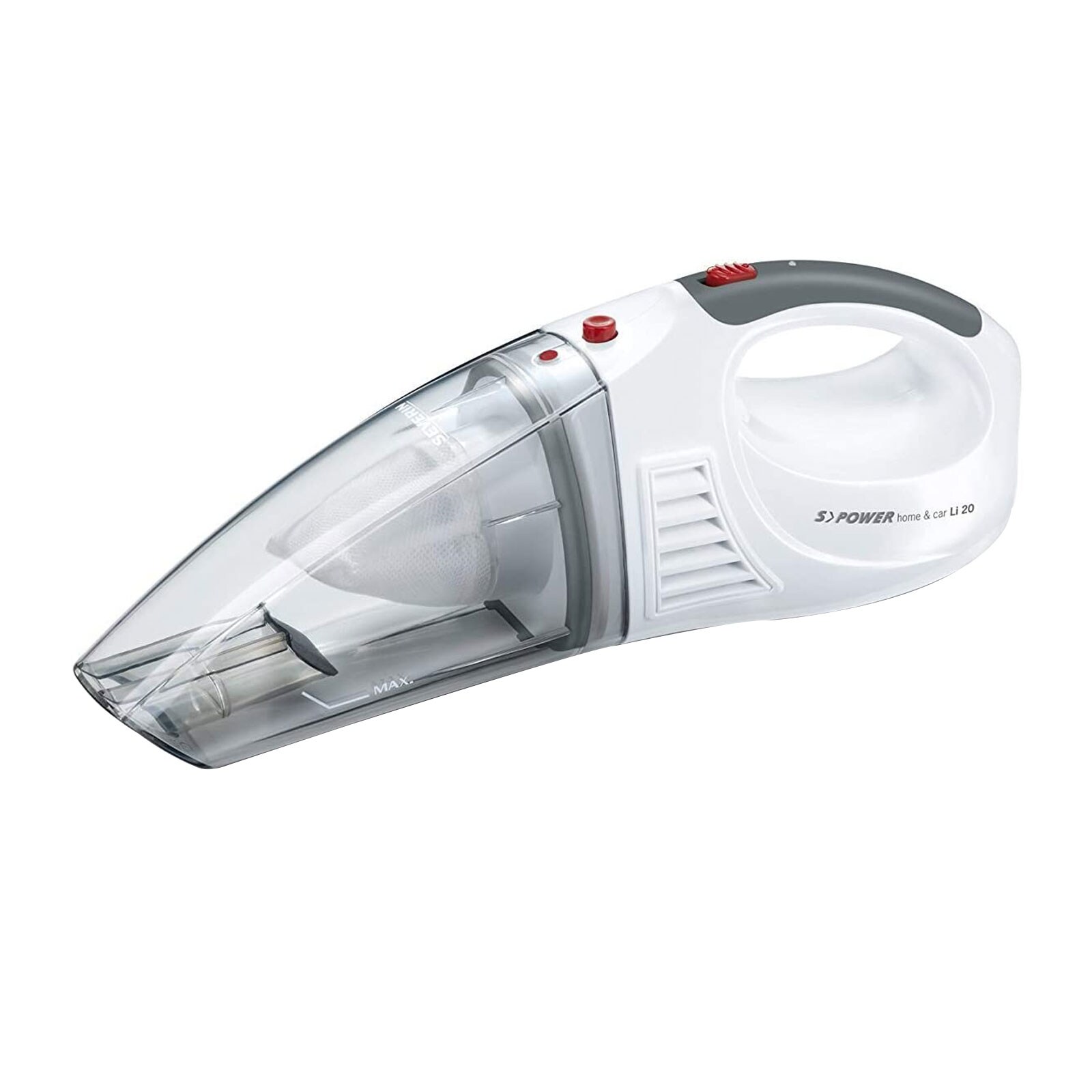 HV 7144 S'Power home & car Li20 Akku-Handstaubsauger schneeweiß - granatrot