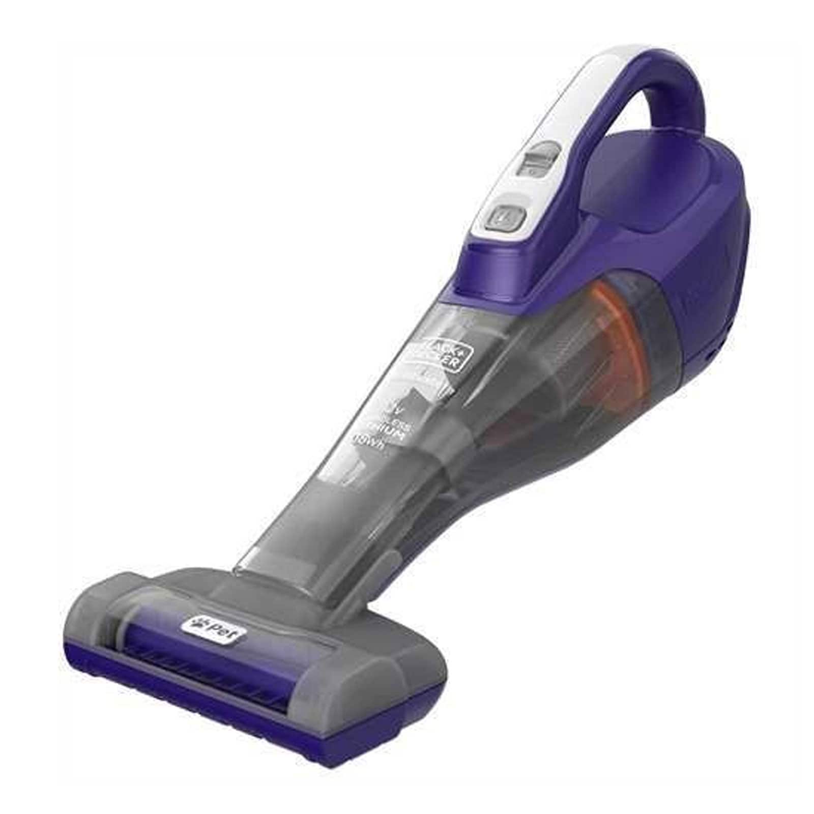 Black + Decker DVB315JP 12V Dustbuster Akkustaubsauger Tierhaar Violett/Titanium - Bild 1