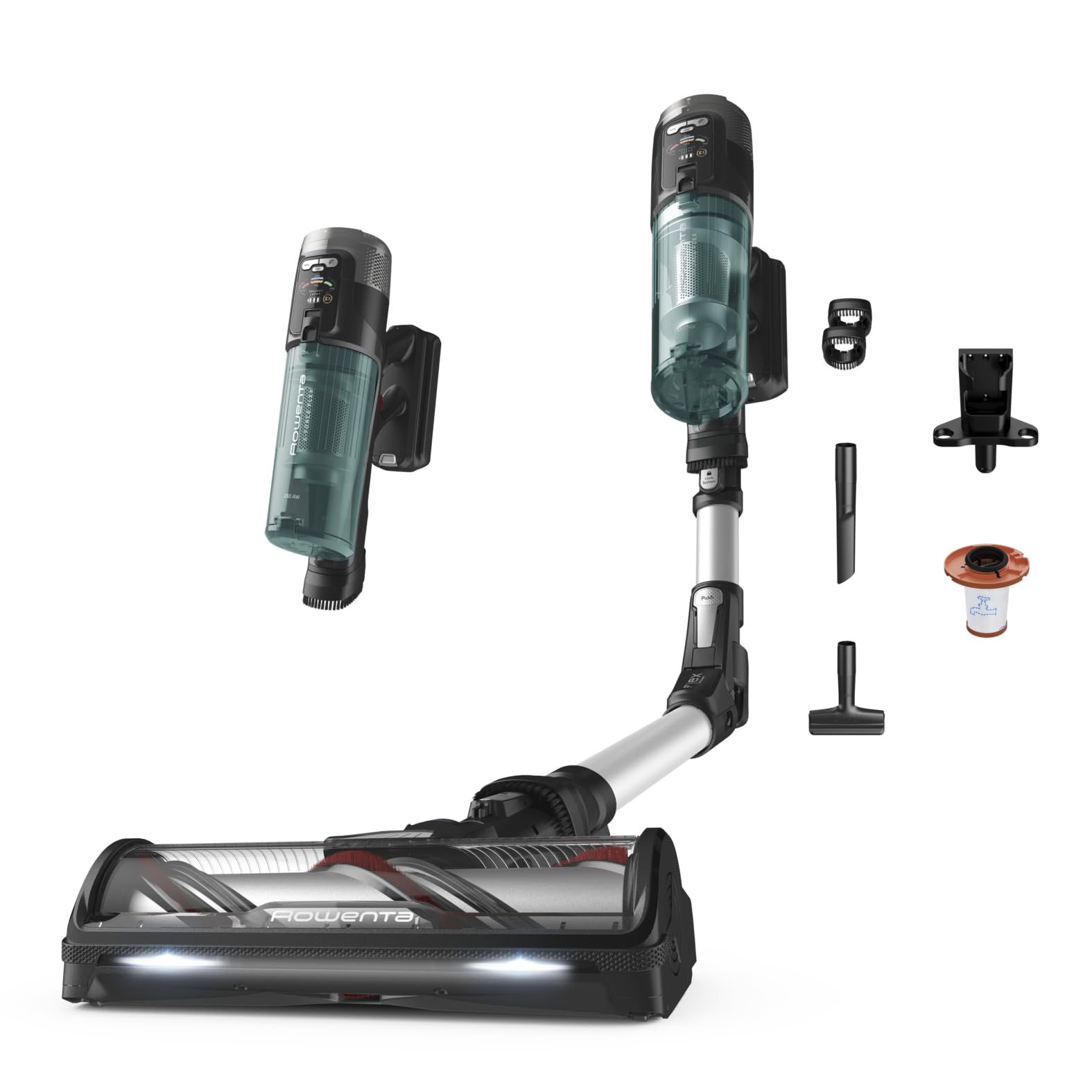 ROWENTA RH9A32 X-Force Flex Akku Staubsauger (150 Air Watt, kabellos, beutellos, mit Stiel, bis zu 60 min. Laufzeit) - Bild 1