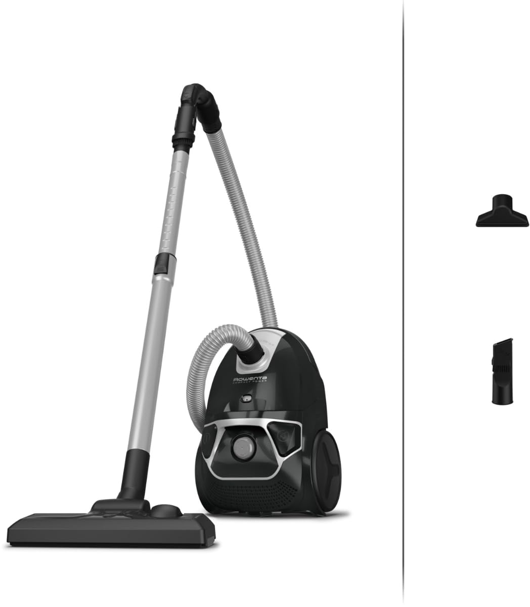 ROWENTA RO3945 Compact Power Bodenstaubsauger (750 Watt, 8,8 m Aktionsradius, 3 l Beutelinhalt, Permanent-Filter, elektronische Saugkraftregulierung, Ergo-Komfort-Griff) - Bild 1