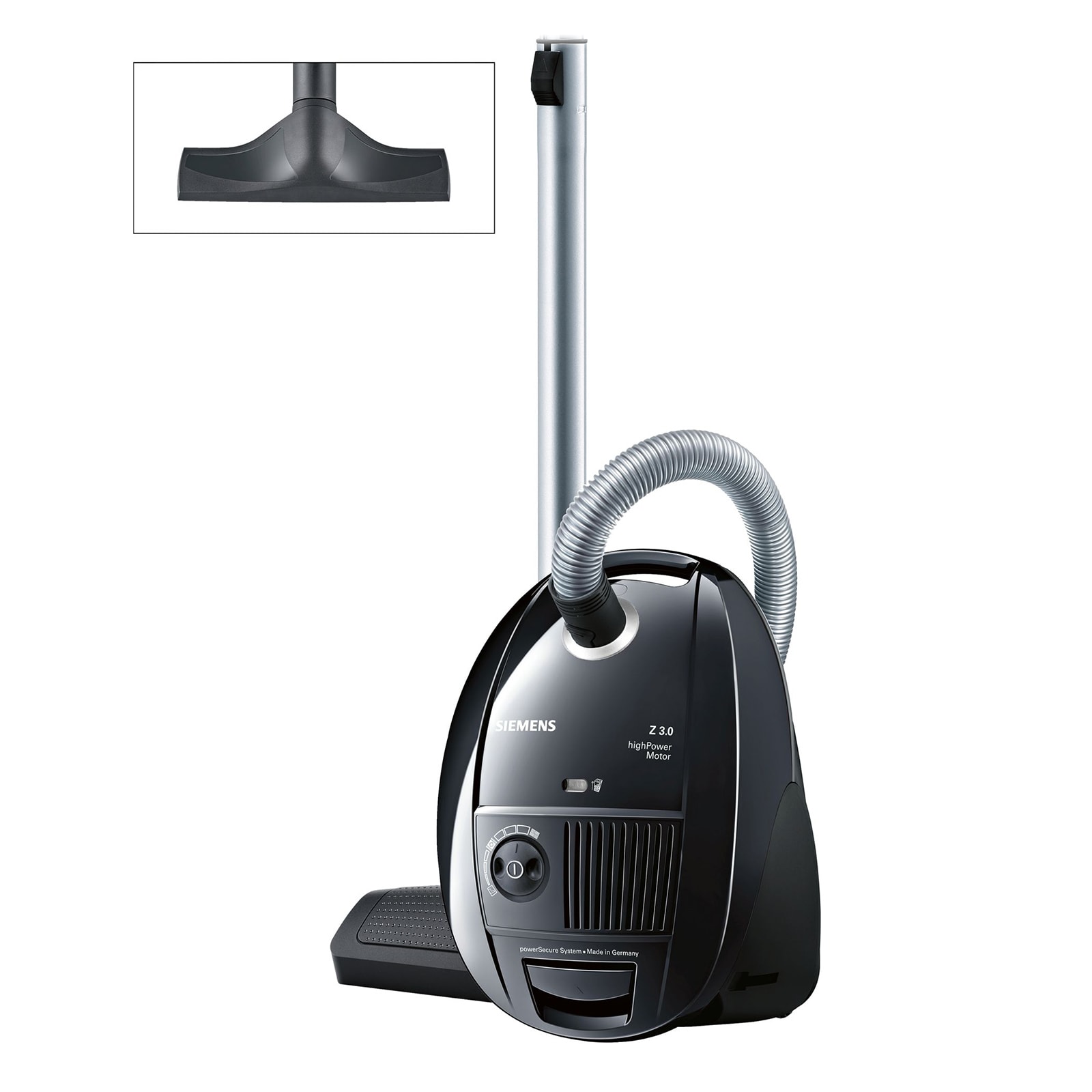 Siemens VSZ3B212 Bodenstaubsauger 600W schwarz mit Zubeh&ouml;r - Bild 1