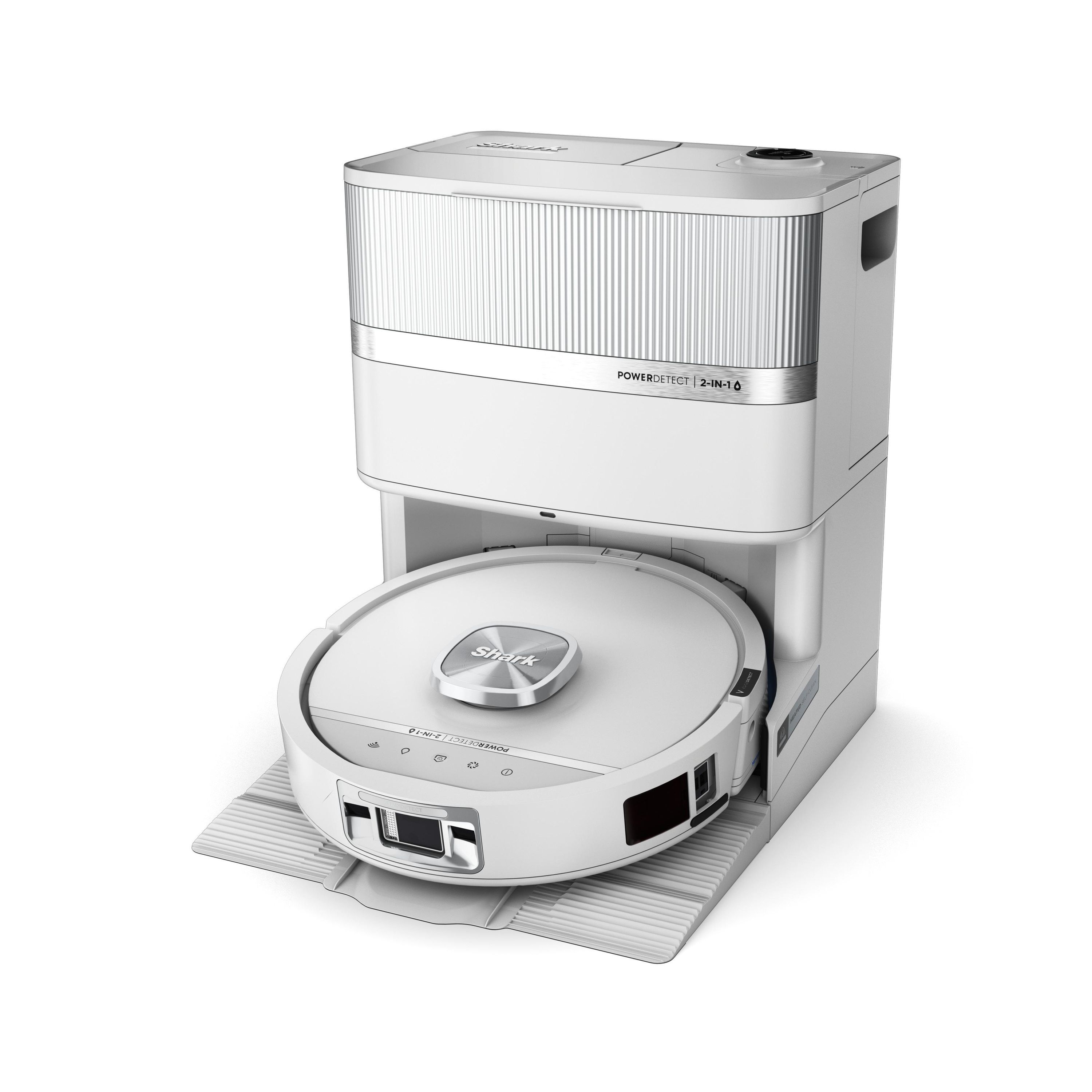 Shark RV3010XEEUWH Saugroboter mit Wischfunktion (UV-Licht, PowerDetect, Hei&szlig;lufttrocknung, DirtDetect, EdgeDetect, HyperSonic) - Bild 1