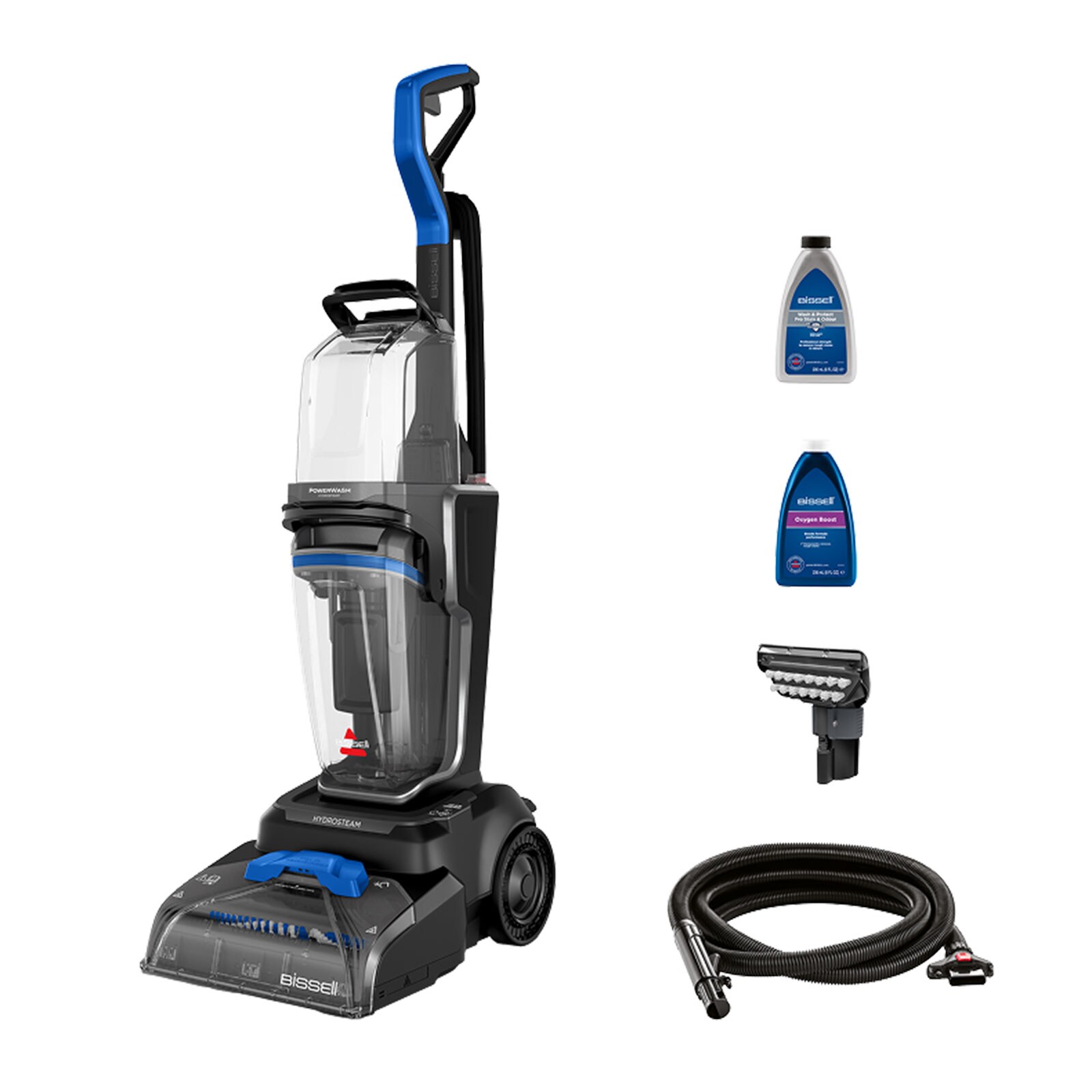 BISSELL 4199N PowerWash Hydrosteam Waschsauger (für Teppiche, Teppichböden, 1400 W, 3.78 l Wassertankkapazität, 1.89 l Tank für Schmutzwasse
