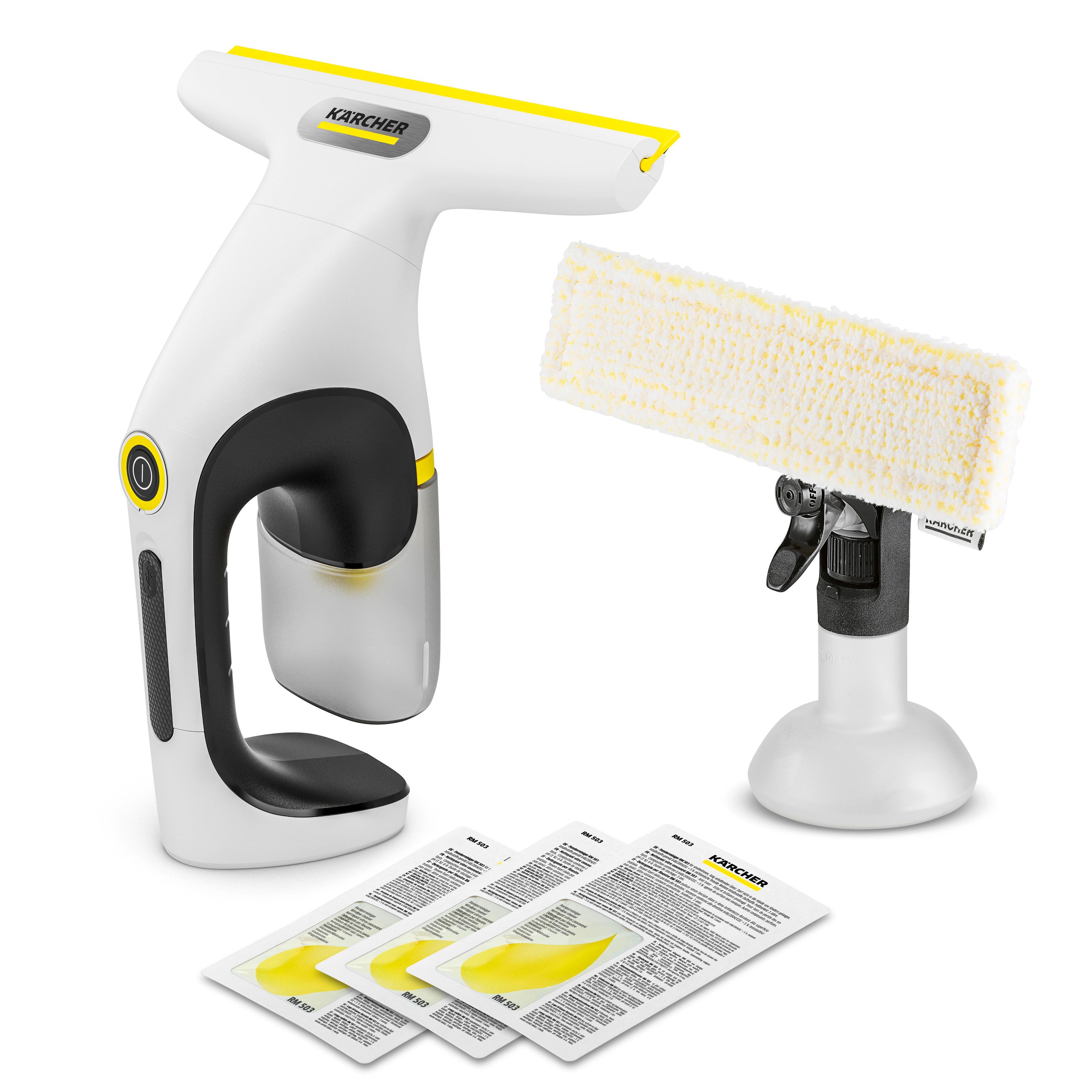 K&Auml;RCHER WV 1 Compact Care+ Fenstersauger (25 cm Arbeitsbreite, 25 min Akkulaufzeit, 0,1 l Schmutzwassertank, Lithium-Ionen-Akku, 0,5 kg) - Bild 1