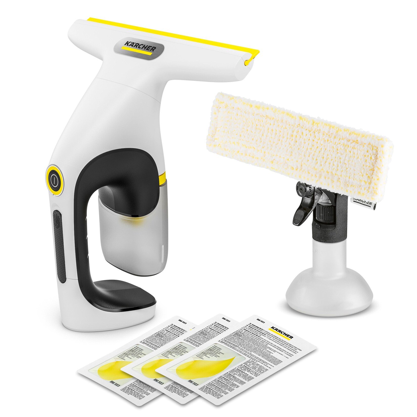 KÄRCHER WV 1 Compact Care+ Fenstersauger (25 cm Arbeitsbreite, 25 min Akkulaufzeit,  Schmutzwassertank, Lithium-Ionen-Akku, 0,5 kg)