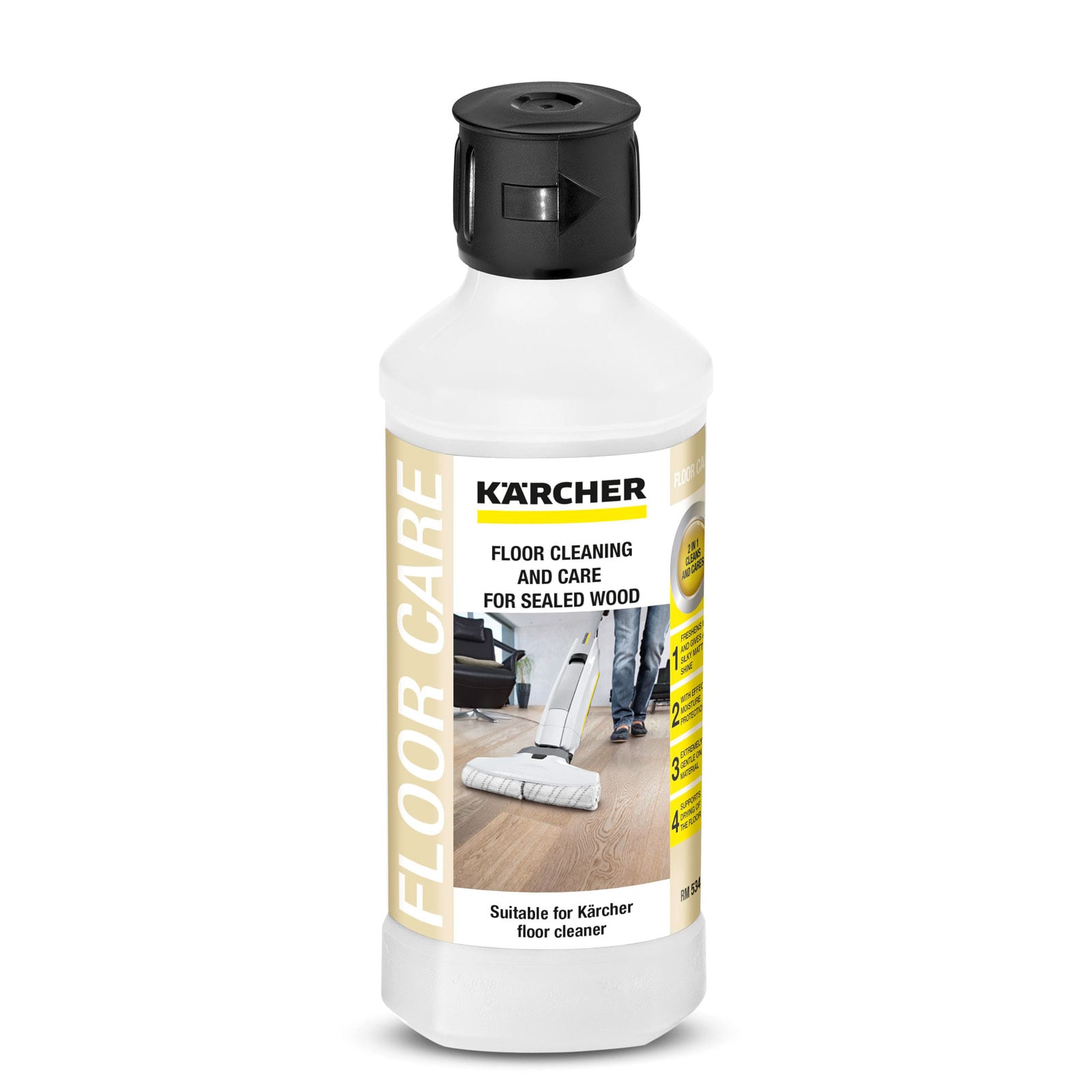 K&auml;rcher 6.295-941 Bodenpflege Holz versiegelt, 500ml - Bild 1