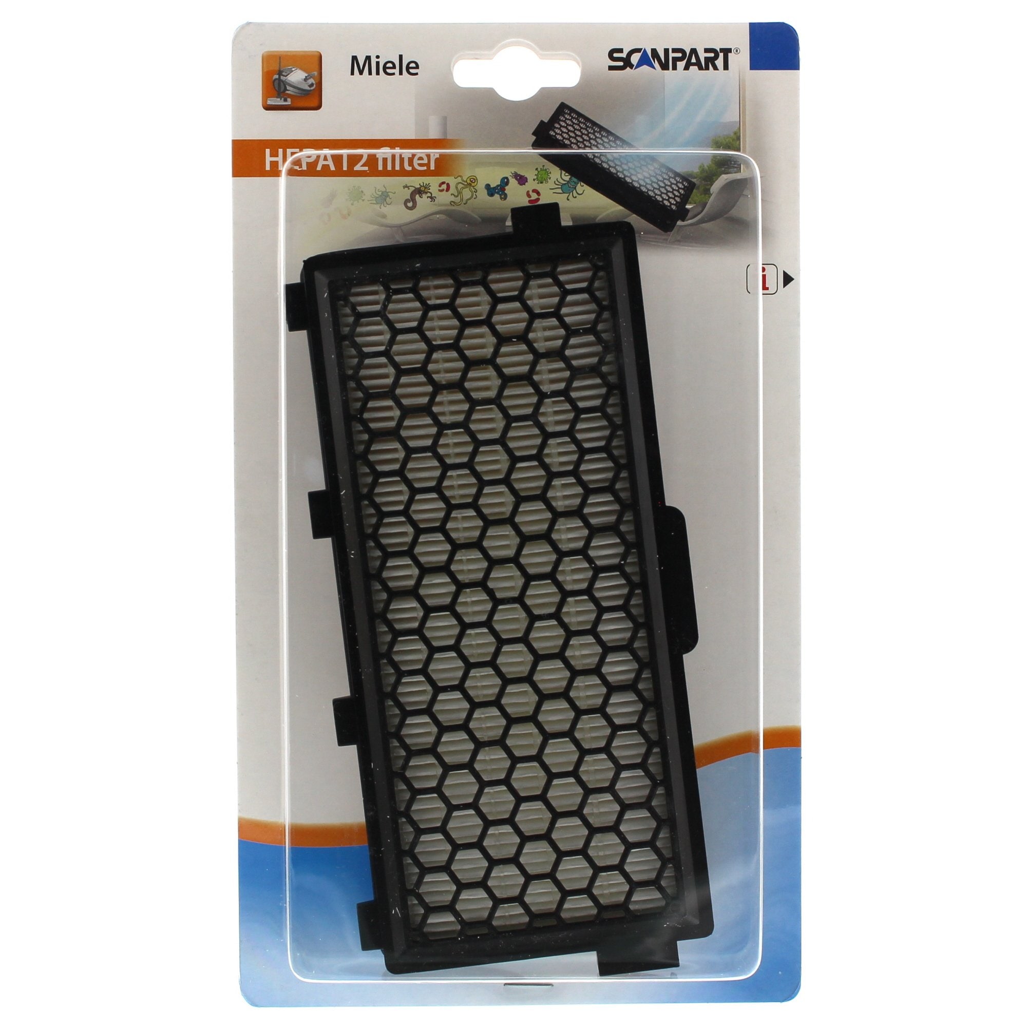 SCANPART 1190000201 HEPA-Filter (f&uuml;r Miele S4000, S5000, S6000, S8000, Complete C2, Complete C3, Compact C1, Compact C2) - Bild 1