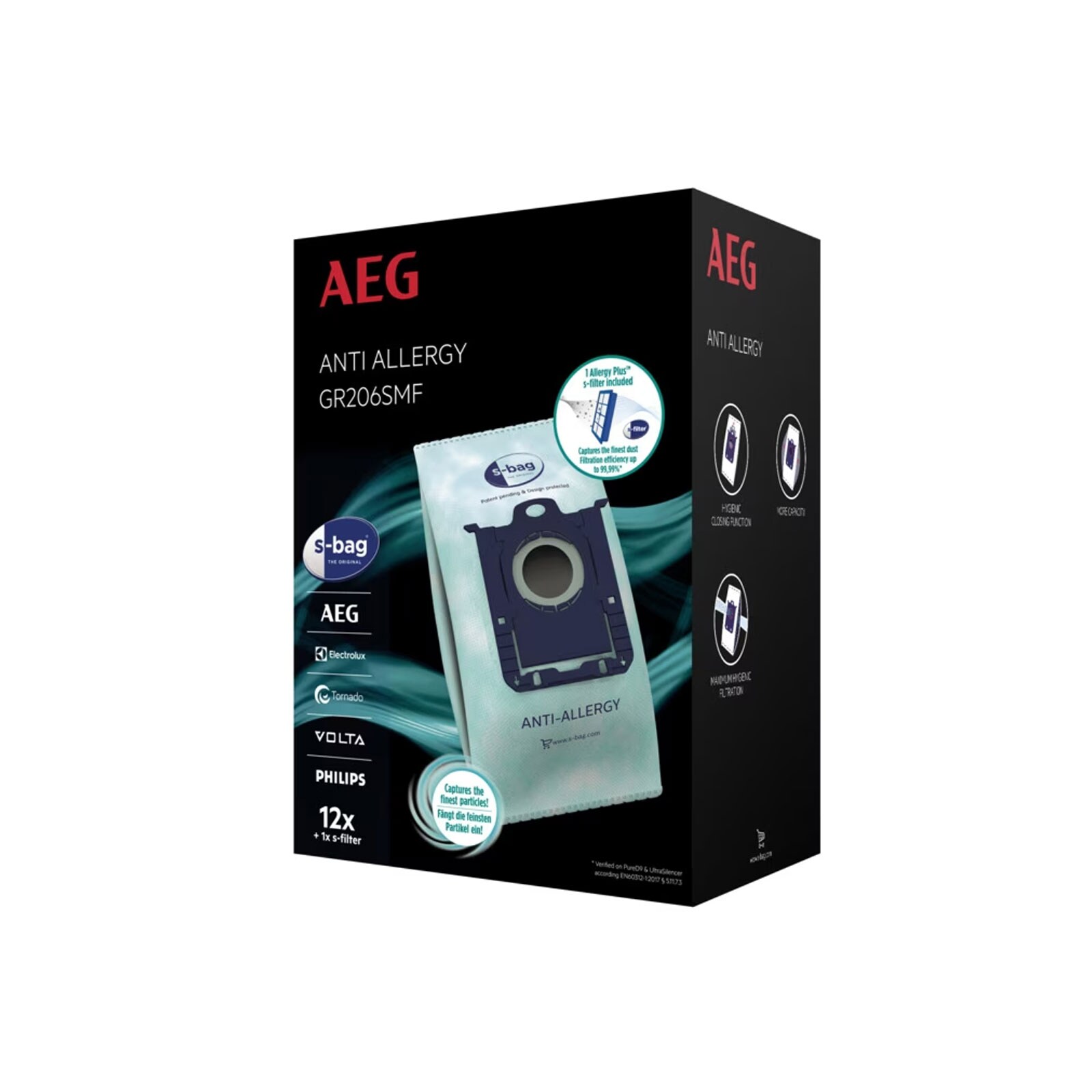 AEG Anti-Allergy Staubsaugerbeutel GR206SMF & 1 Allergie-Plus S-Filter - Bild 1