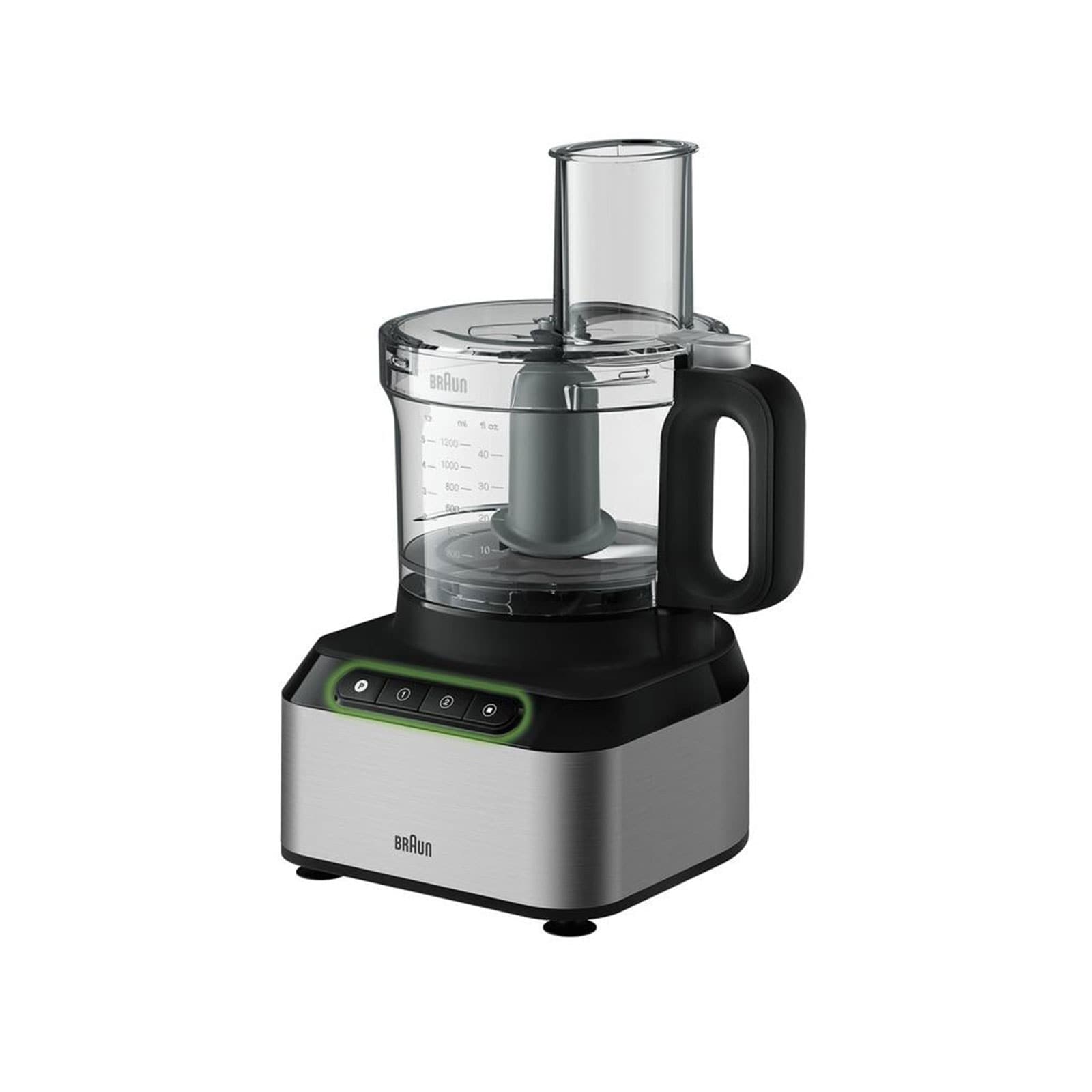 BRAUN FP 3233SI PurEase Kompakt-K&uuml;chenmaschine Geb&uuml;rsteter Edelstahl - Bild 1