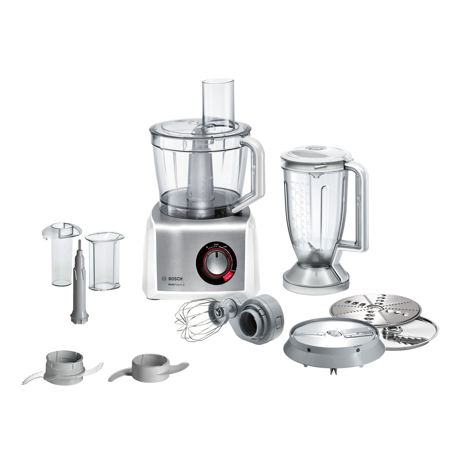 Bosch MC812S814 K&uuml;chenmaschine Foodprocessor wei&szlig;/Edelstahl - Bild 1