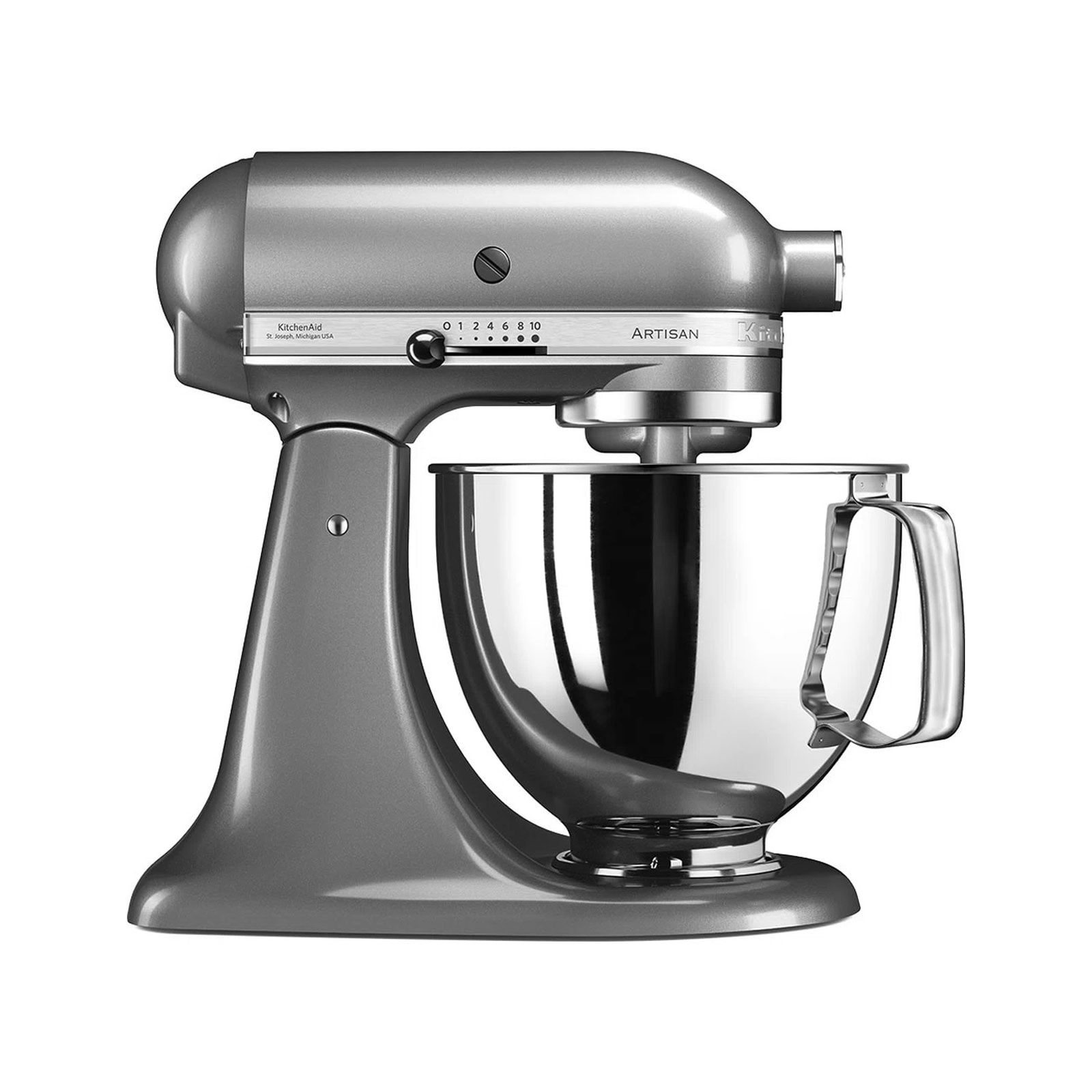KitchenAid 5KSM125ECU Artisan K&uuml;chenmaschine Kontur-Silber - Bild 1