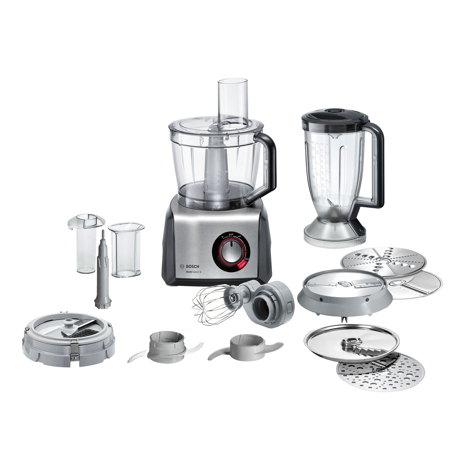 Bosch MC812M865 K&uuml;chenmaschine Foodprocessor schwarz/Edelstahl - Bild 1