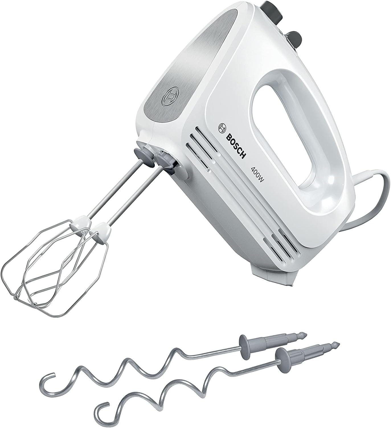 Bosch MFQ24200 CleverMixx Handr&uuml;hrer 400 Watt wei&szlig;/silber 4 Stufen - Bild 1