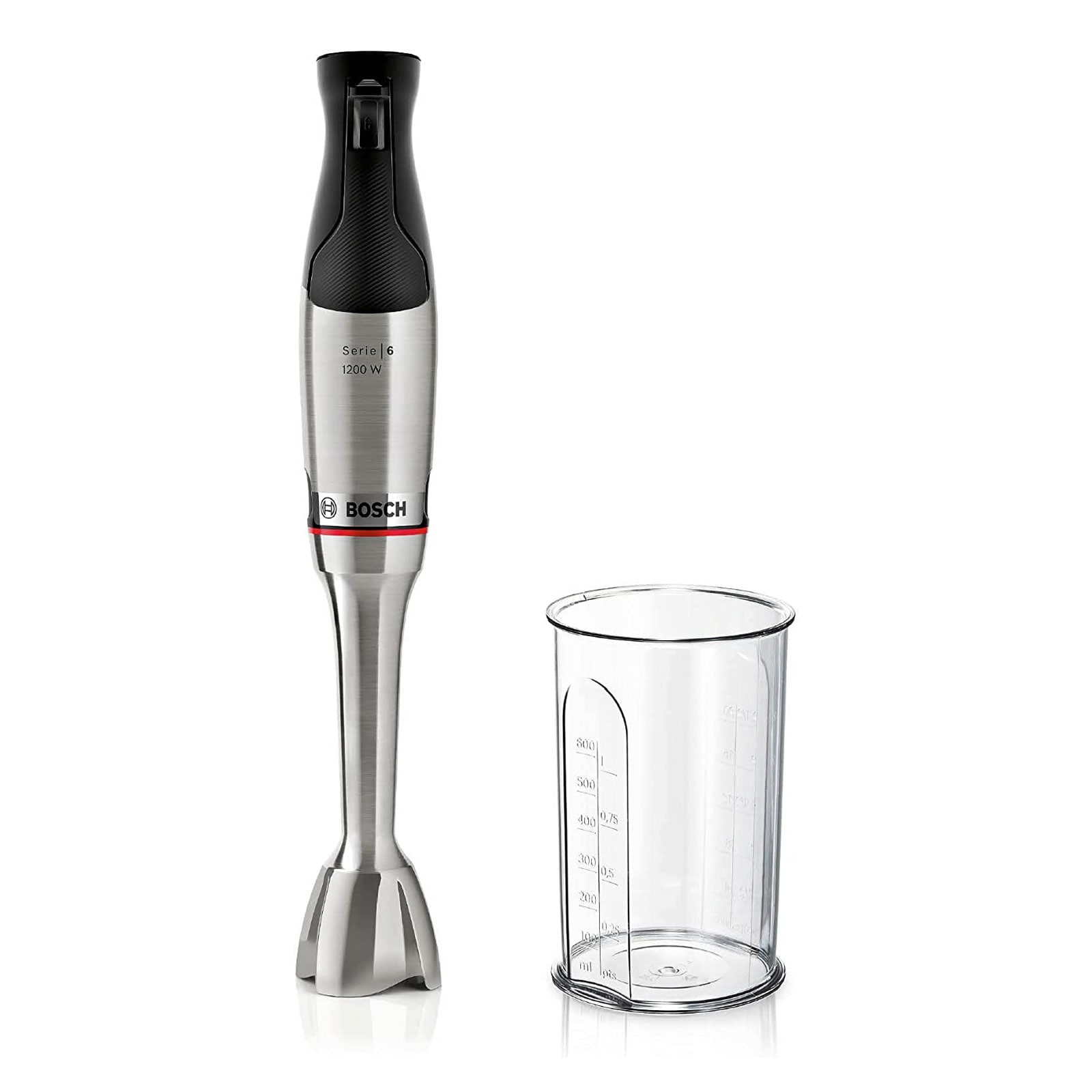 Bosch MSM6M810 Serie 6, Stabmixer, ErgoMaster, 1200 W, Edelstahl - Bild 1