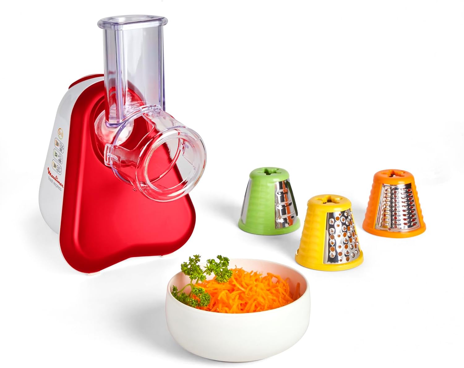 Moulinex DJ 7535 Fresh Express 3in1 Red Ruby Schnitzelwerk - Bild 1