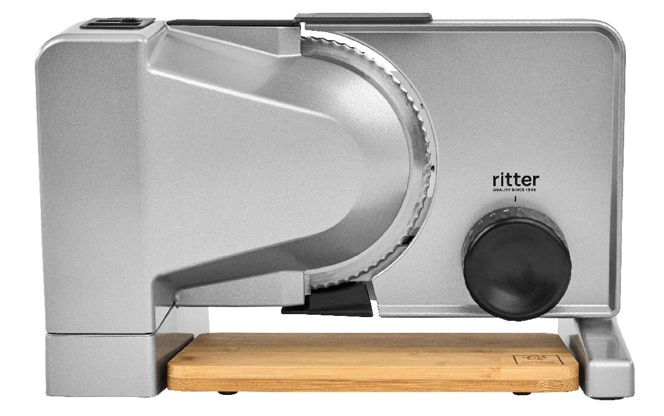 RITTER serano 8 Allesschneider (130 Watt, Vollmetallausf&uuml;hrung, 17 cm Wellenschliffmesser) - Bild 1