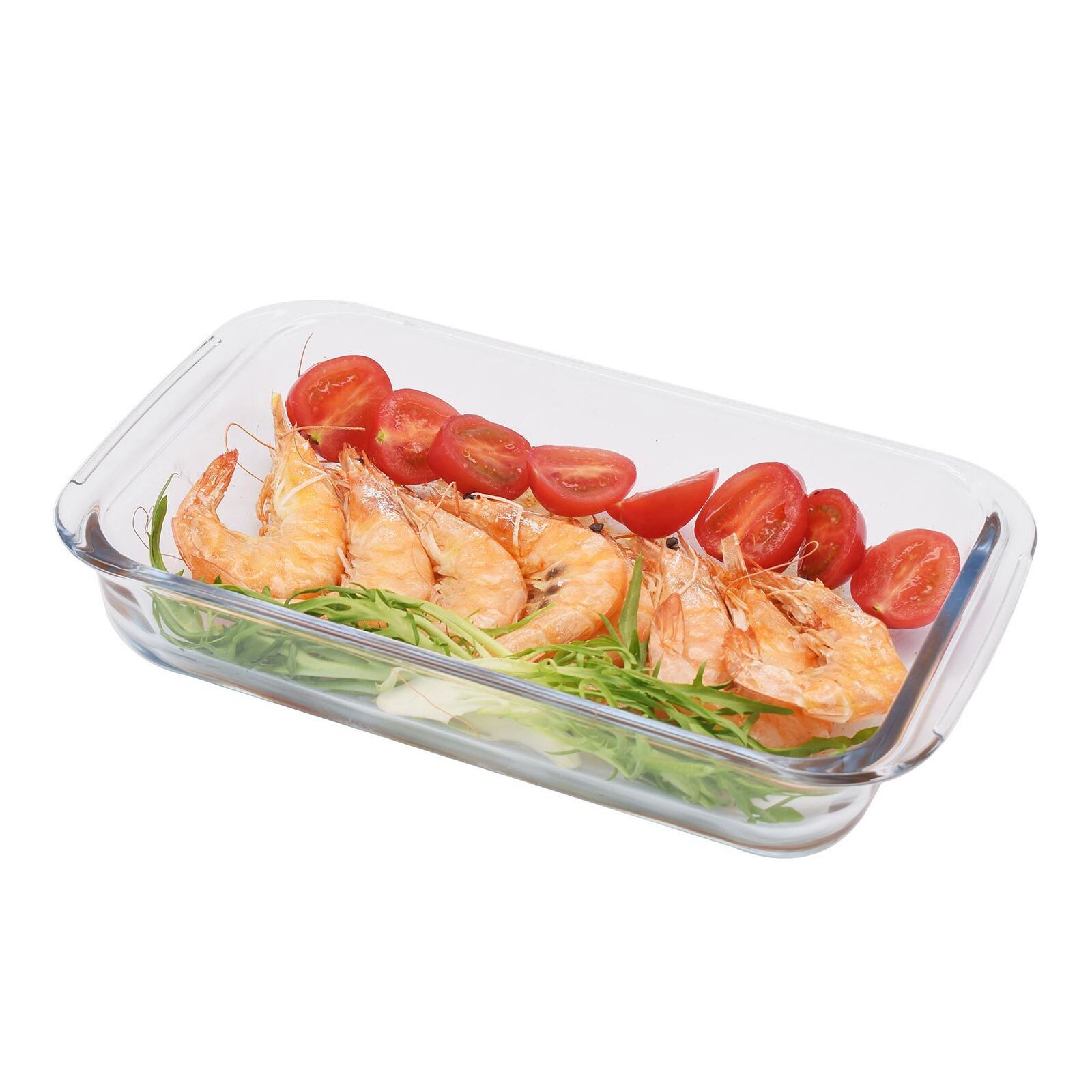 SCANPART Heißluftfritteusen-Glasschale eckig 0,85L 25,8x15,3cm Airfryer-Zubehör (Kompatibel mit den meisten Airfryer 7,5 bis 9,0 L Garraum