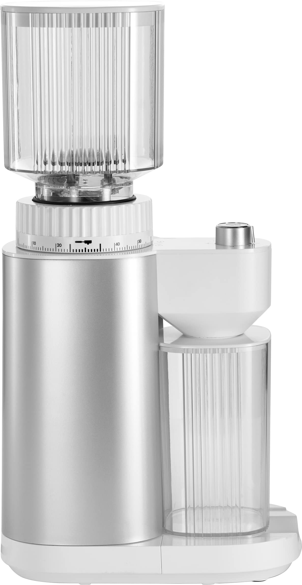 ZWILLING Enfinigy Silber-Wei&szlig; Kaffeem&uuml;hle (135 Watt, 140 Mahlgradeinstellungen, 1-12 Tassen, Edelstahl-Kegelmahlwerk, Kabelaufwicklung, Kunststoffgeh&auml;use, Silber-Wei&szlig;) - Bild 1