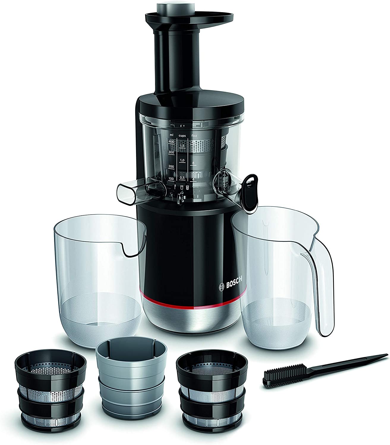 Bosch MESM731M Entsafter Slow Juicer Schwarz/Edelstahl - Bild 1