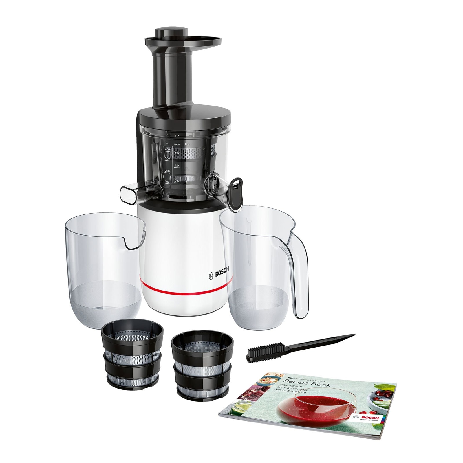 Bosch MESM500W Entsafter Slow wei&szlig;/schwarz - Bild 1
