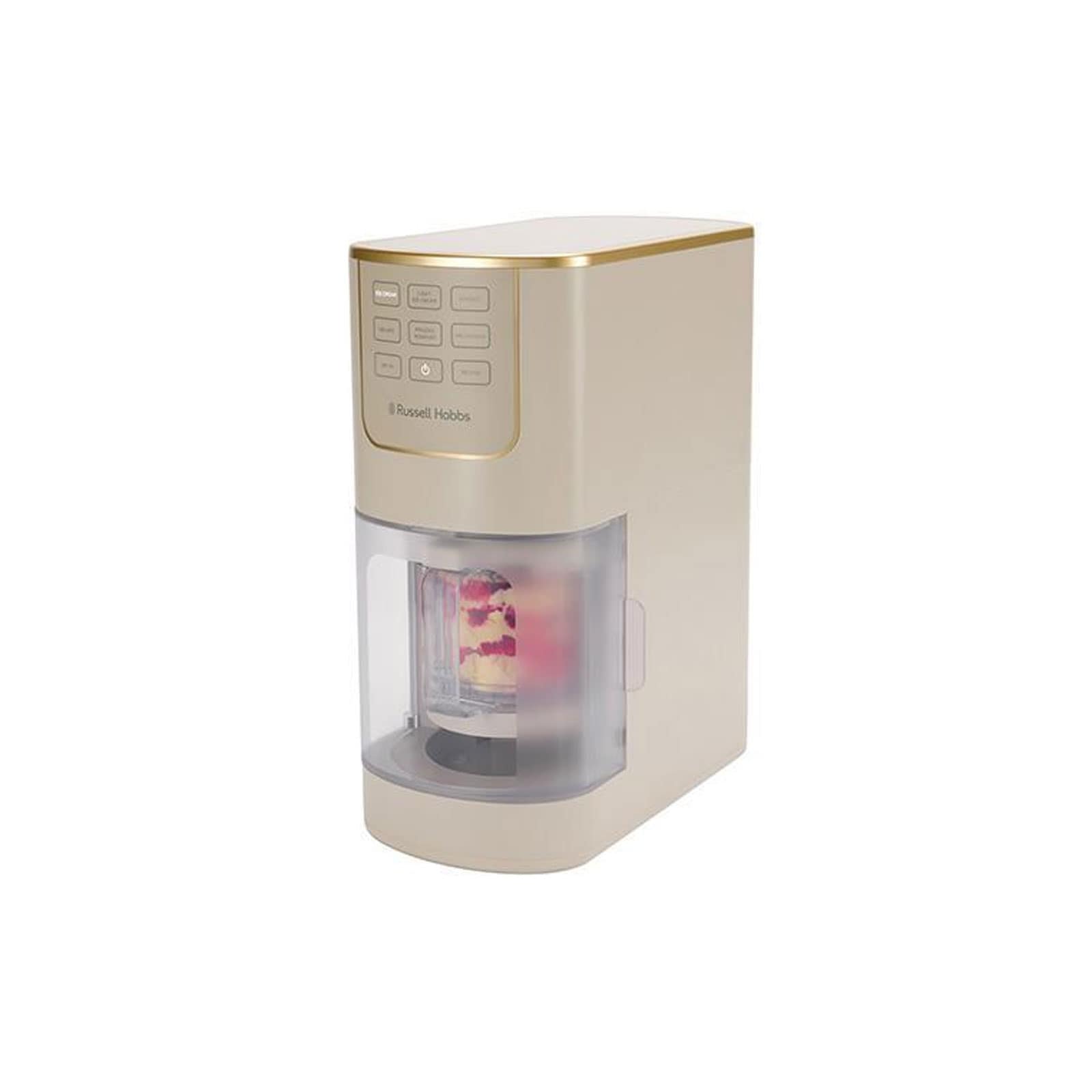 Russell Hobbs Chilluxe&trade; 28750-56 Eismaschine (f&uuml;r 500 ml Eis, 7 voreingestellte Programme, Eiscreme, Light Eiscreme, Sorbet, Milchshake, Gelato, Frozen Yoghurt und Mix-In (Toppings), Re-Spin-Funktion, sp&uuml;lmaschinengeeignete Teile, inkl. 2 Beh&auml;lter (500 ml) - Bild 1
