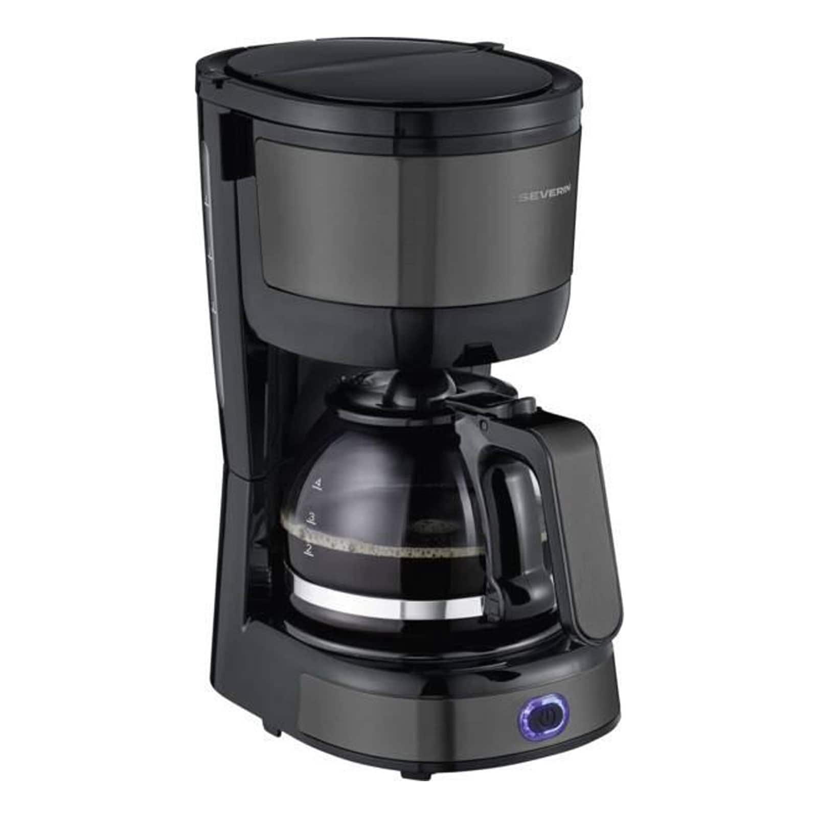 SEVERIN KA 9385 Mini Filterkaffeemaschine (4 Tassen, 0,56 l Wassertank, Karaffe, Schwenkfilter, Permanentfilter, Tropf-Stopp, Warmhaltefunktion, Abschaltautomatik) - Bild 1