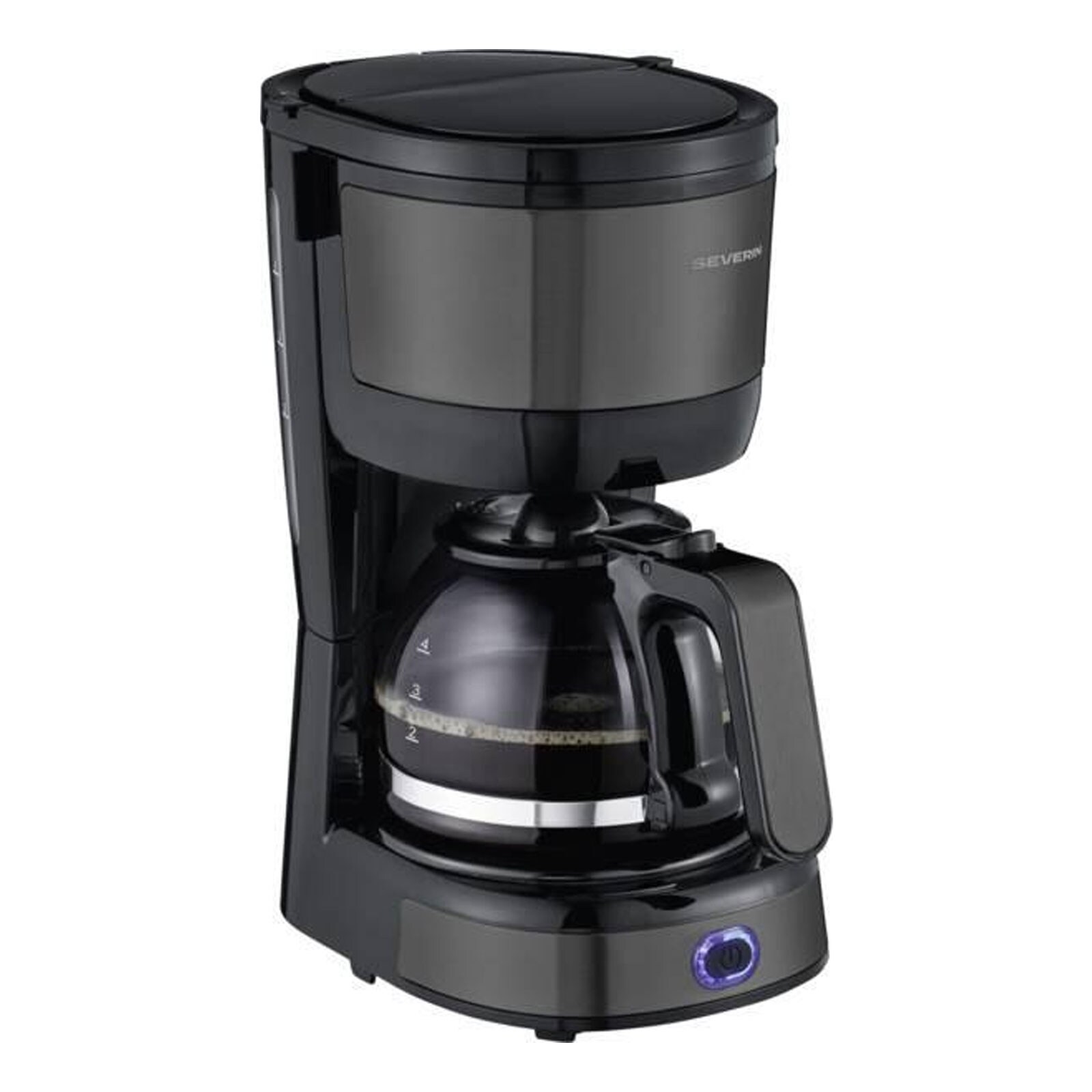 SEVERIN KA 9385 Mini Filterkaffeemaschine (4 Tassen, 0,56 l Wassertank, Karaffe, Schwenkfilter, Permanentfilter, Tropf-Stopp, Warmhaltefunktion, Abschaltautomatik)