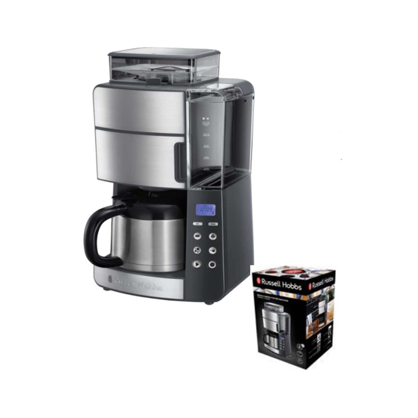 25620-56 Grind & Brew Thermo-Kaffeeautomat mit Mahlwerk Edelstahl / schwarz