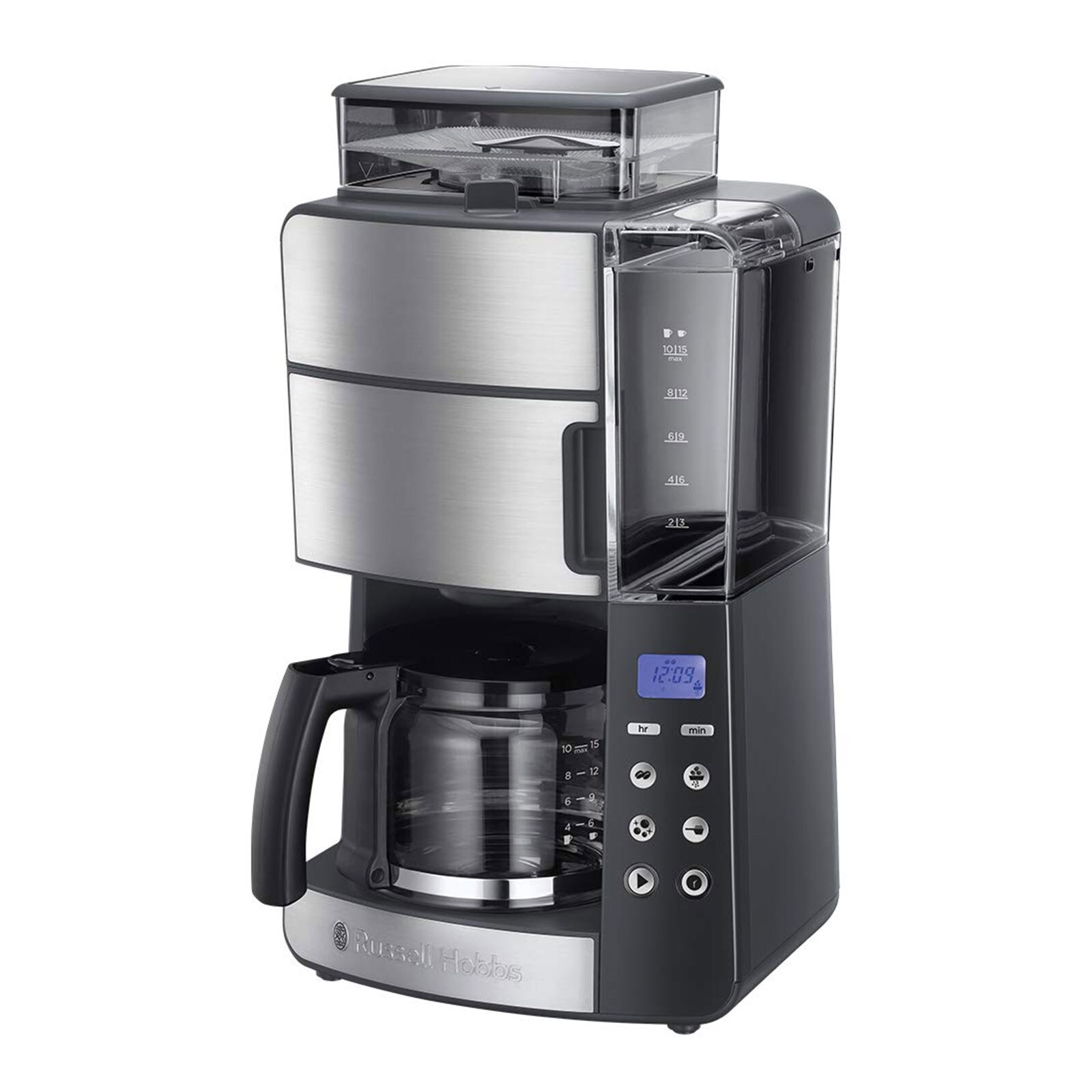25610-56 Grind & Brew Kaffeeautomat mit Mahlwerk Edelstahl / schwarz