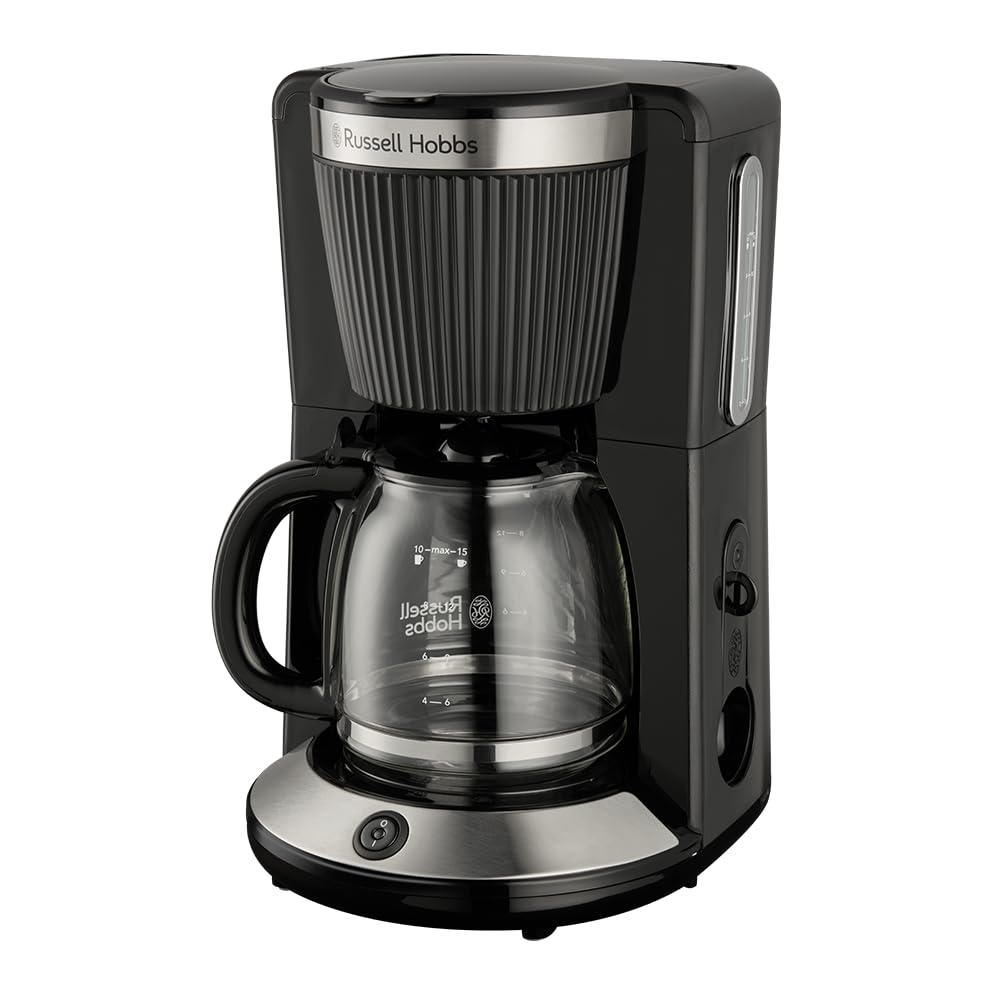 Russell Hobbs 26780-56 Bront&euml; black Filterkaffeemaschine (10 Tassen, 1,25 l Glaskanne, Schwarz, Warmhaltefunktion bis 40 min, Warmhalteplatte, Tropf-Stopp, Abschaltautomatik, WhirlTech-Br&uuml;htechnologie) - Bild 1