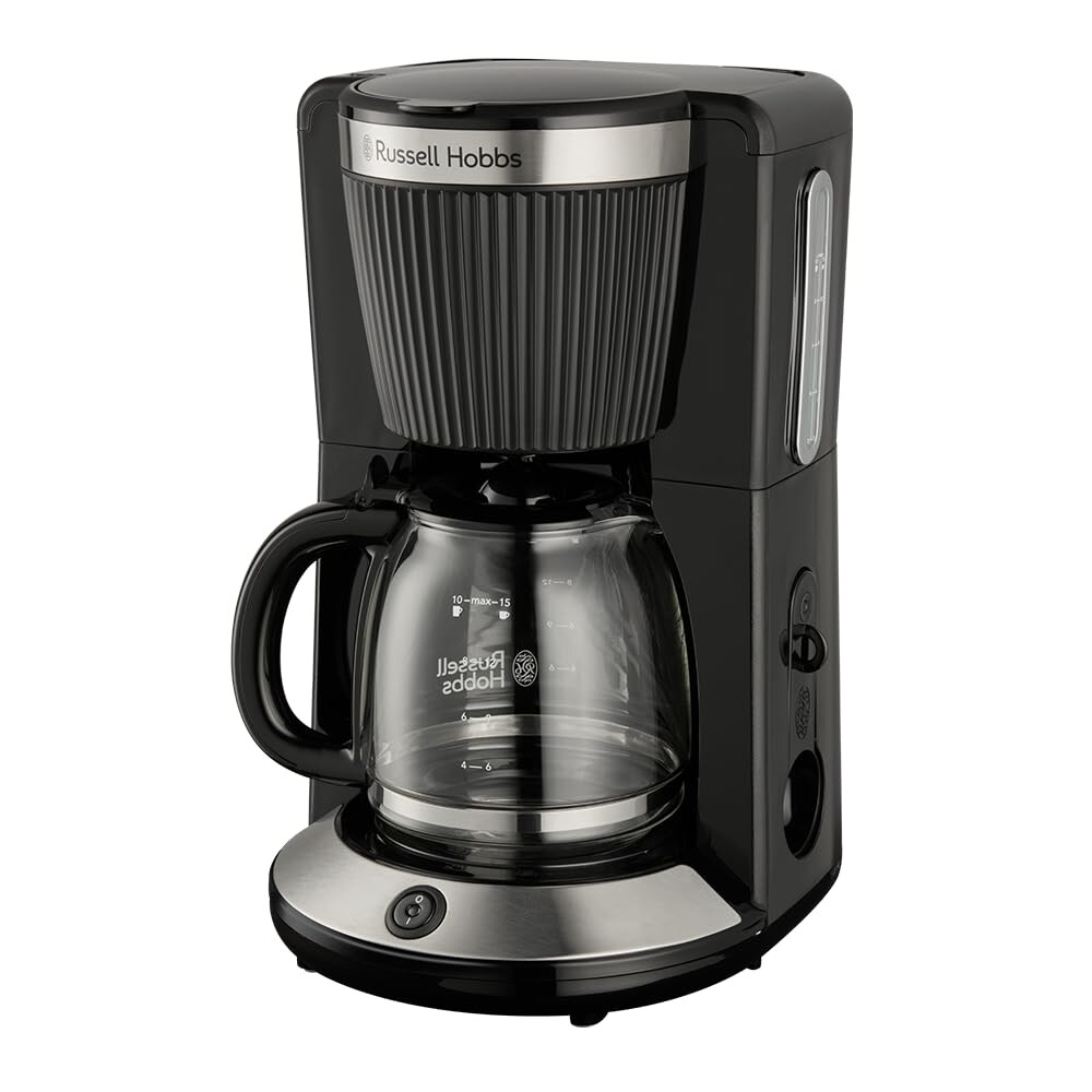 26780-56 Brontë black Filterkaffeemaschine (10 Tassen,  Glaskanne, Schwarz, Warmhaltefunktion bis 40 min, Warmhalteplatte, Tropf-Stopp, Abschaltautomatik, WhirlTech-Brühtechnologie)