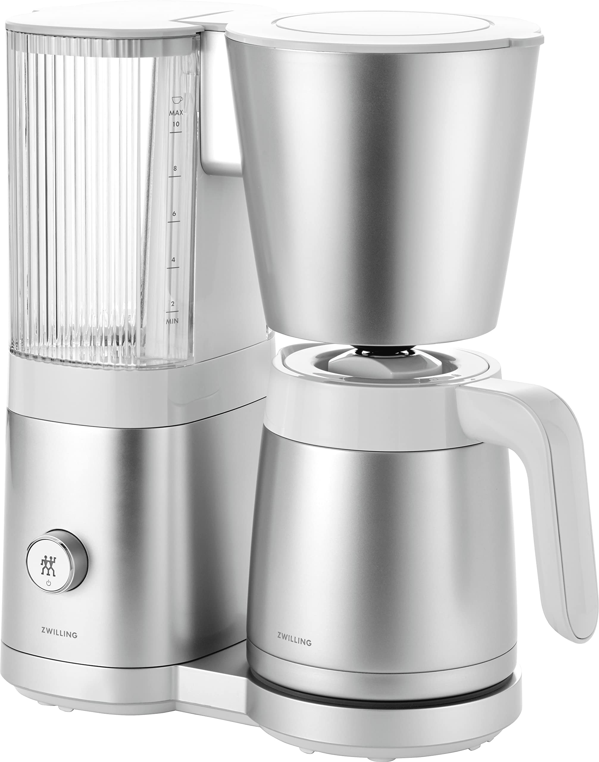 ZWILLING Enfinigy 1022565 silber Filterkaffeemaschine (10 Tassen, 1,25 l Wassertank, Edelstahl-Thermokanne, Blooming-Funktion, 92?96 &deg;C Br&uuml;htemperatur) - Bild 1