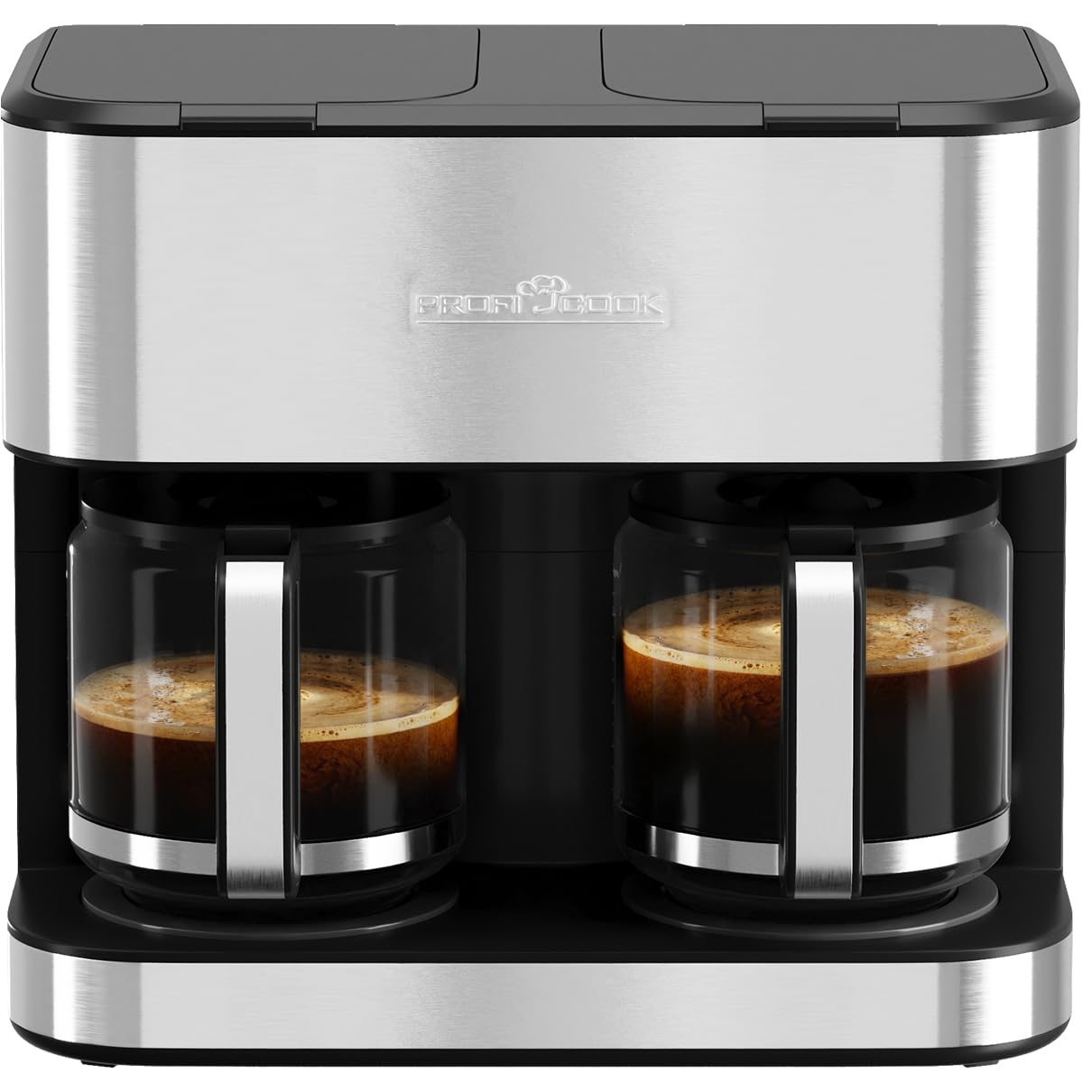 PROFICOOK PC-KAD 1308 Edelstahl Filterkaffeemaschine (32 Tassen, 3,6 l Wasstertank, Glaskanne, Warmhalteplatte, Abschaltautomatik, Wasserstandsanzeige) - Bild 1