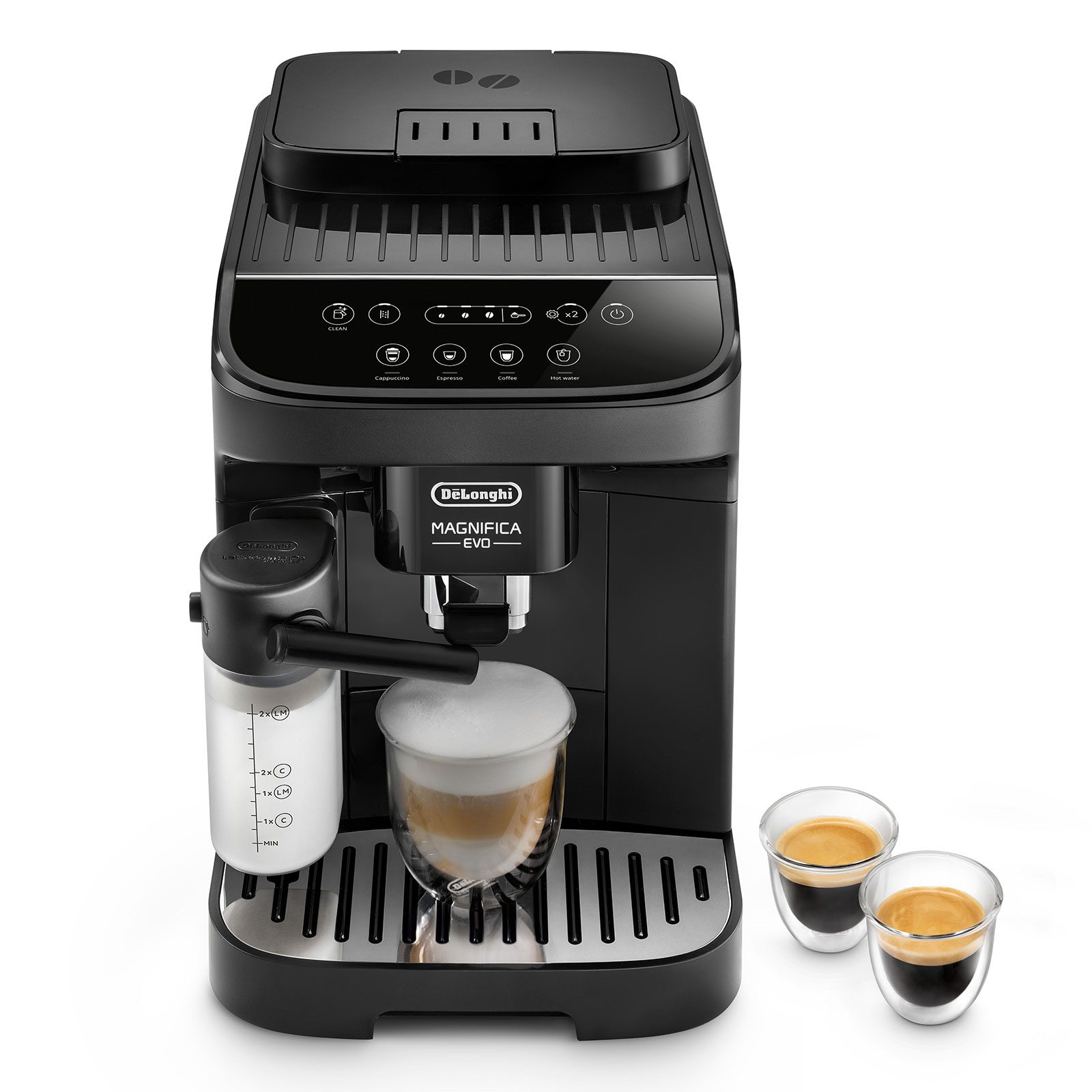 De'Longhi ECAM293.52.B MAGNIFICA Kaffeevollautomat (Kegelmahlwerk, Schwarz, 250 g, Bohnenbeh&auml;lter, 1,8 l Wassertank, Milchbeh&auml;lter/Milchd&uuml;se) - Bild 1