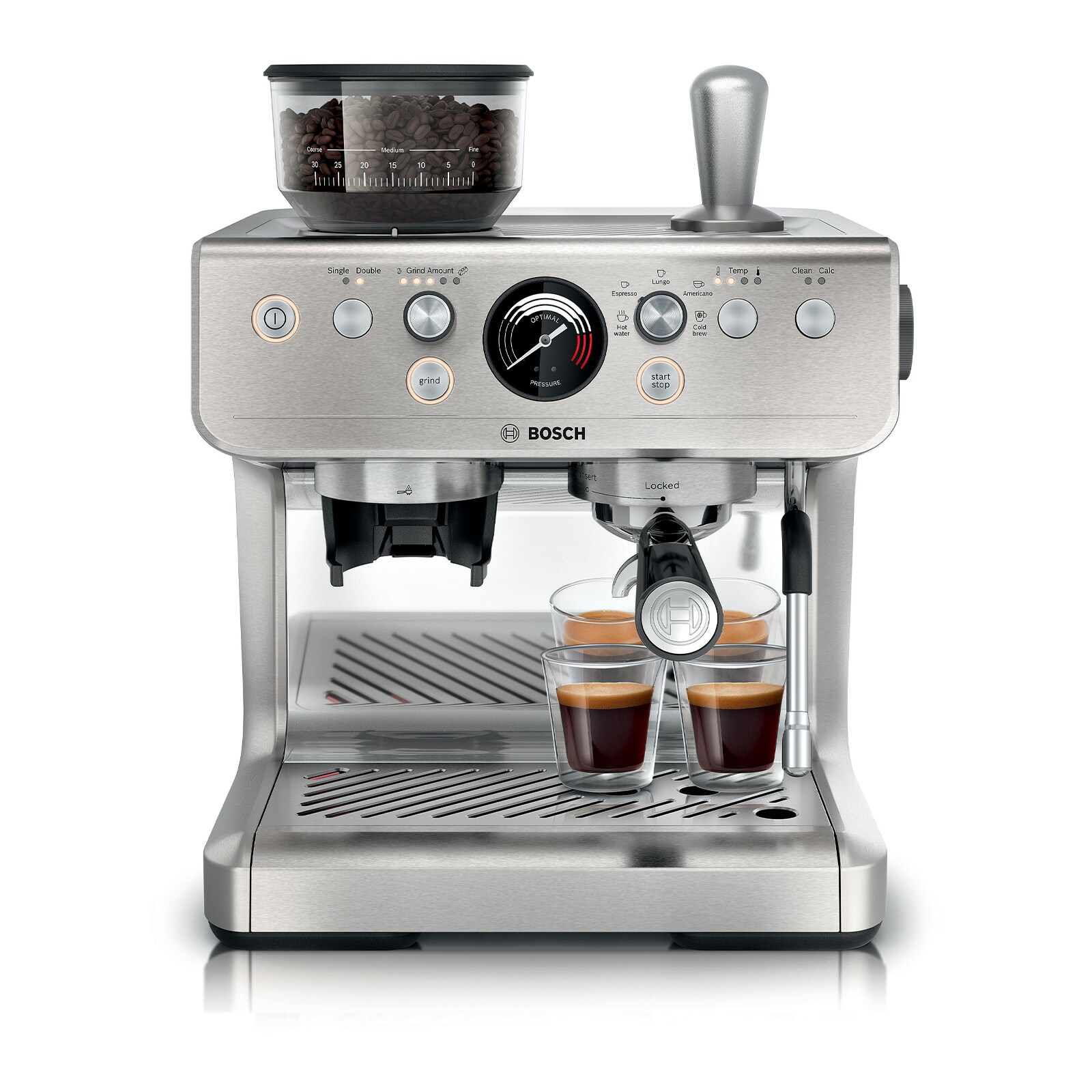 PFE401B3 Serie 4, Siebträgermaschine, HomeCafé, Edelstahl