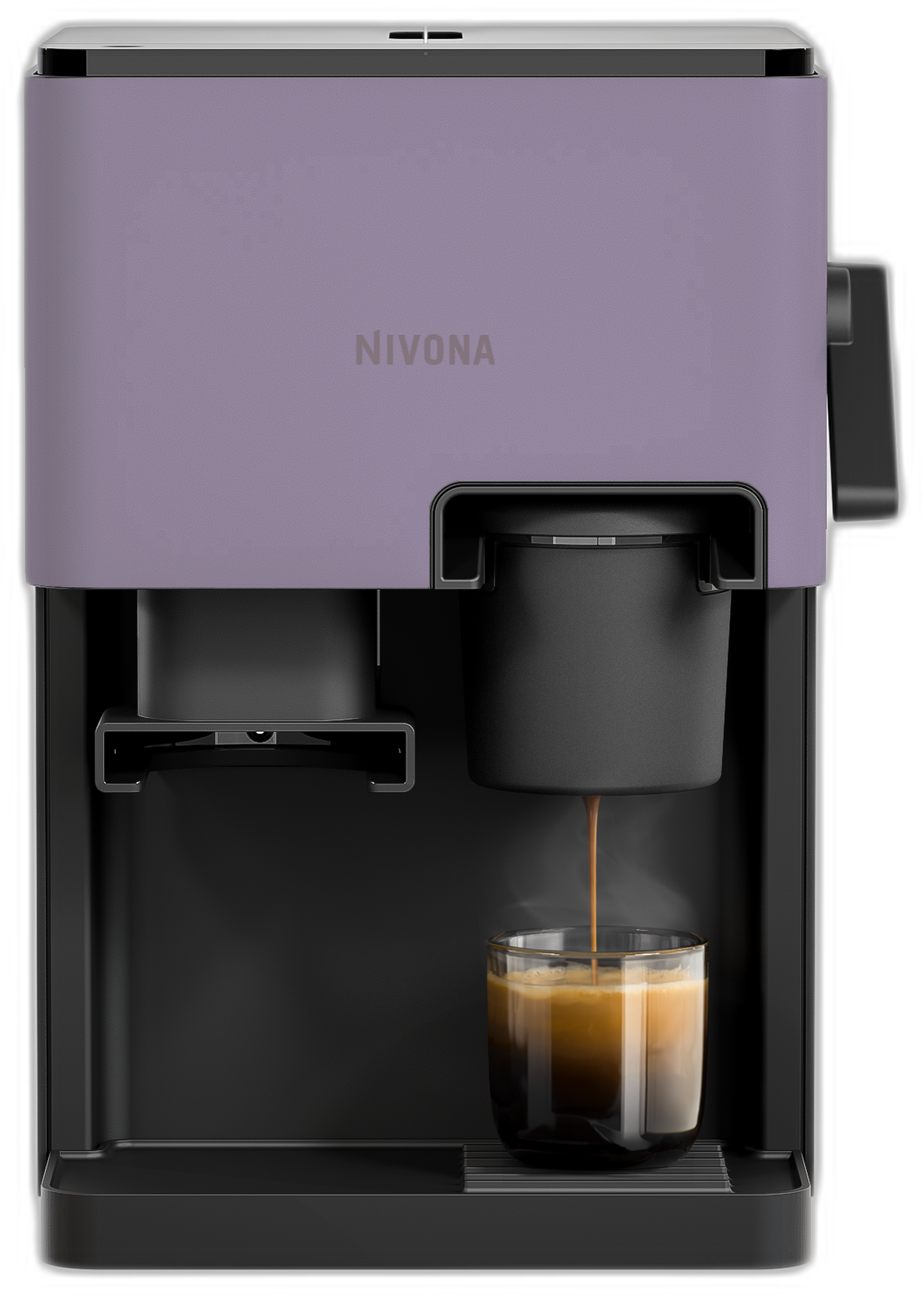 NIVONA CUBE Fliedergrau Kaffeevollautomat (Kegelmahlwerk, Symbol Touchdisplay, 250 g Bohnenbeh&auml;lter, 1,4 l Wassertank) - Bild 1