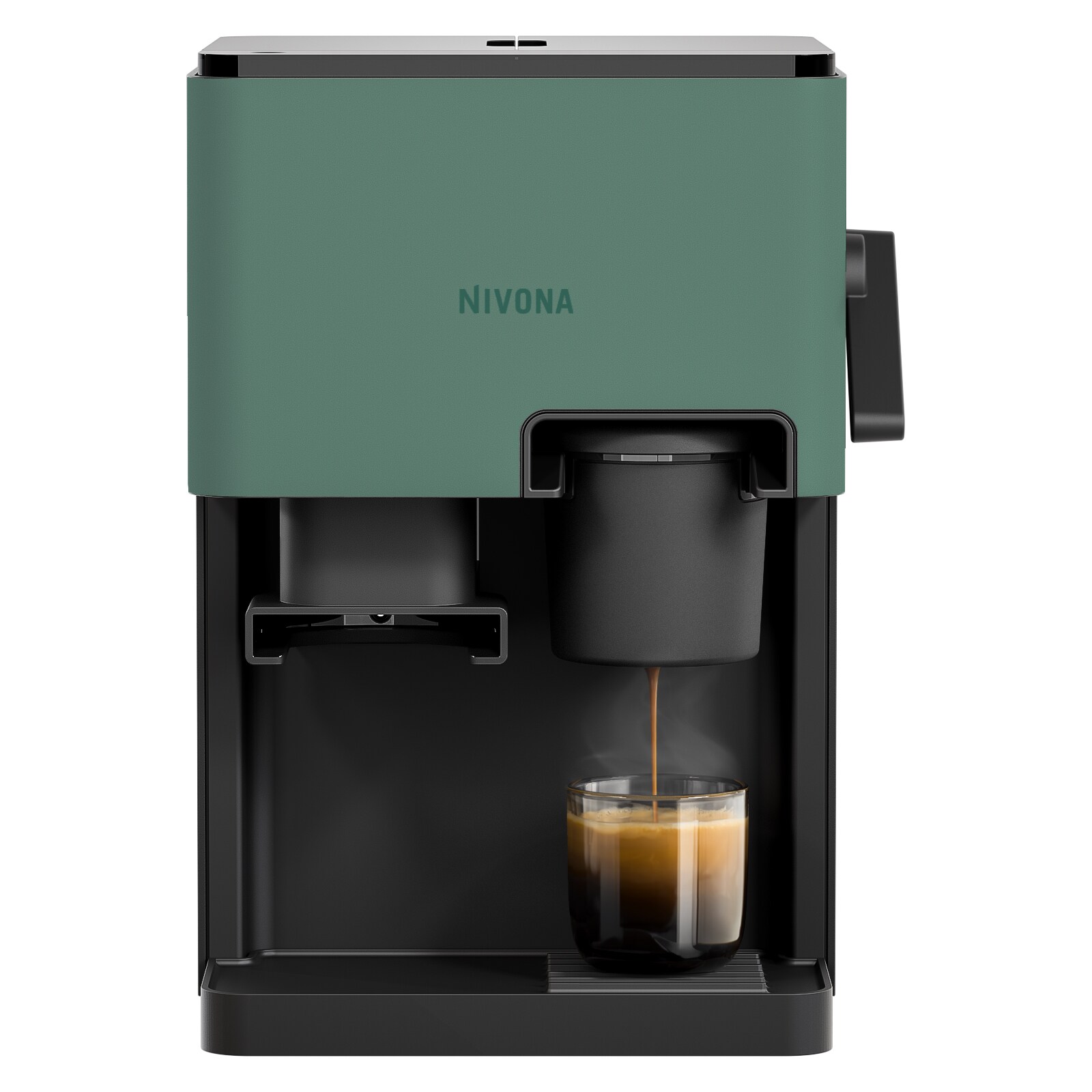 NIVONA CUBE Grasgr&uuml;n Kaffeevollautomat (Kegelmahlwerk, Symbol Touchdisplay, 250 g Bohnenbeh&auml;lter, 1,4 l Wassertank) - Bild 1