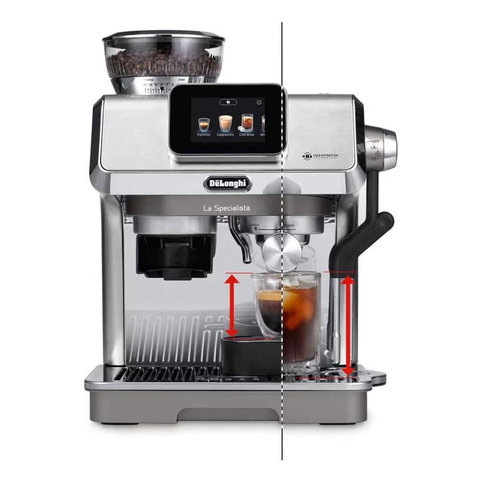 De'Longhi EC9455.M La Specialista Touch Siebträger-Espressomaschine