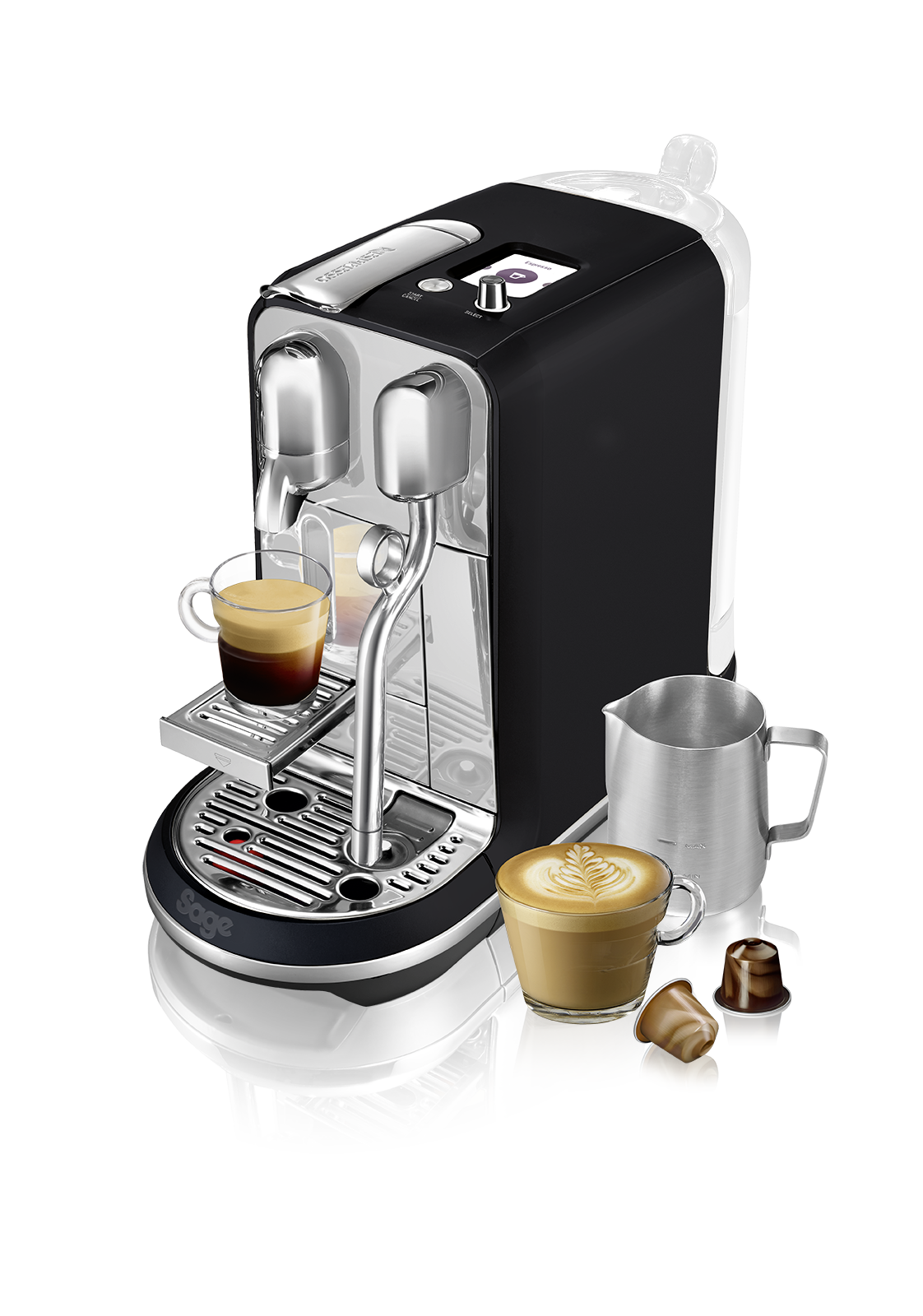 the Creatista Plus SNE800BTR Trüffelschwarz Nespresso-Kapselmaschine
