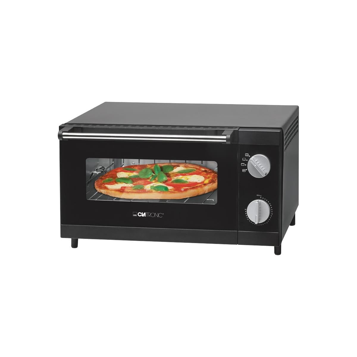 CLATRONIC MPO 3520 Pizzaofen (12 l Innenraum, 60 Minuten Timer, inkl. Backblech, Grillrost) - Bild 1