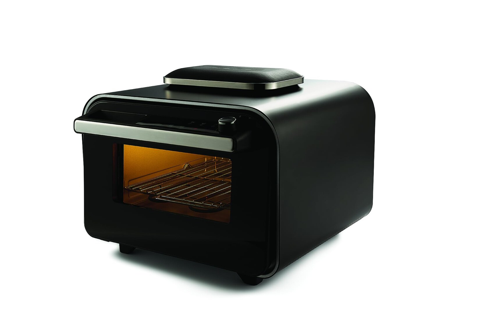 riviera&;bar Pizza-Ofen (1.800 Watt, 400 °C, 20 Liter Garraum, Pizzen bis 30 cm Ø, Keramikstein, 10 Programme, LCD-Touchdisplay, dreifach verglaste Tür)
