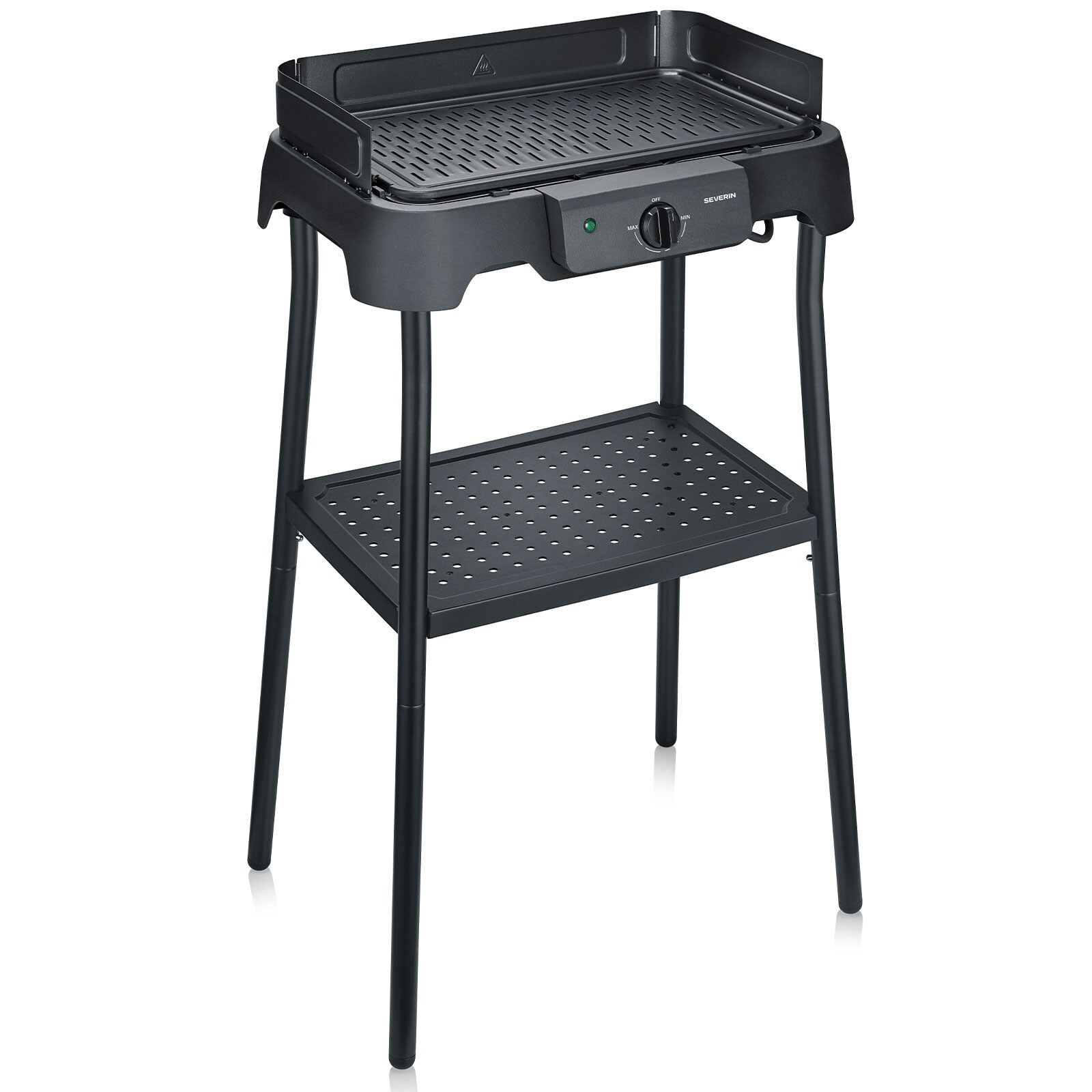 SEVERIN PG 8596 Standgrill (2000 Watt, Kunststoff, Grillfläche: 39 x 23 cm)