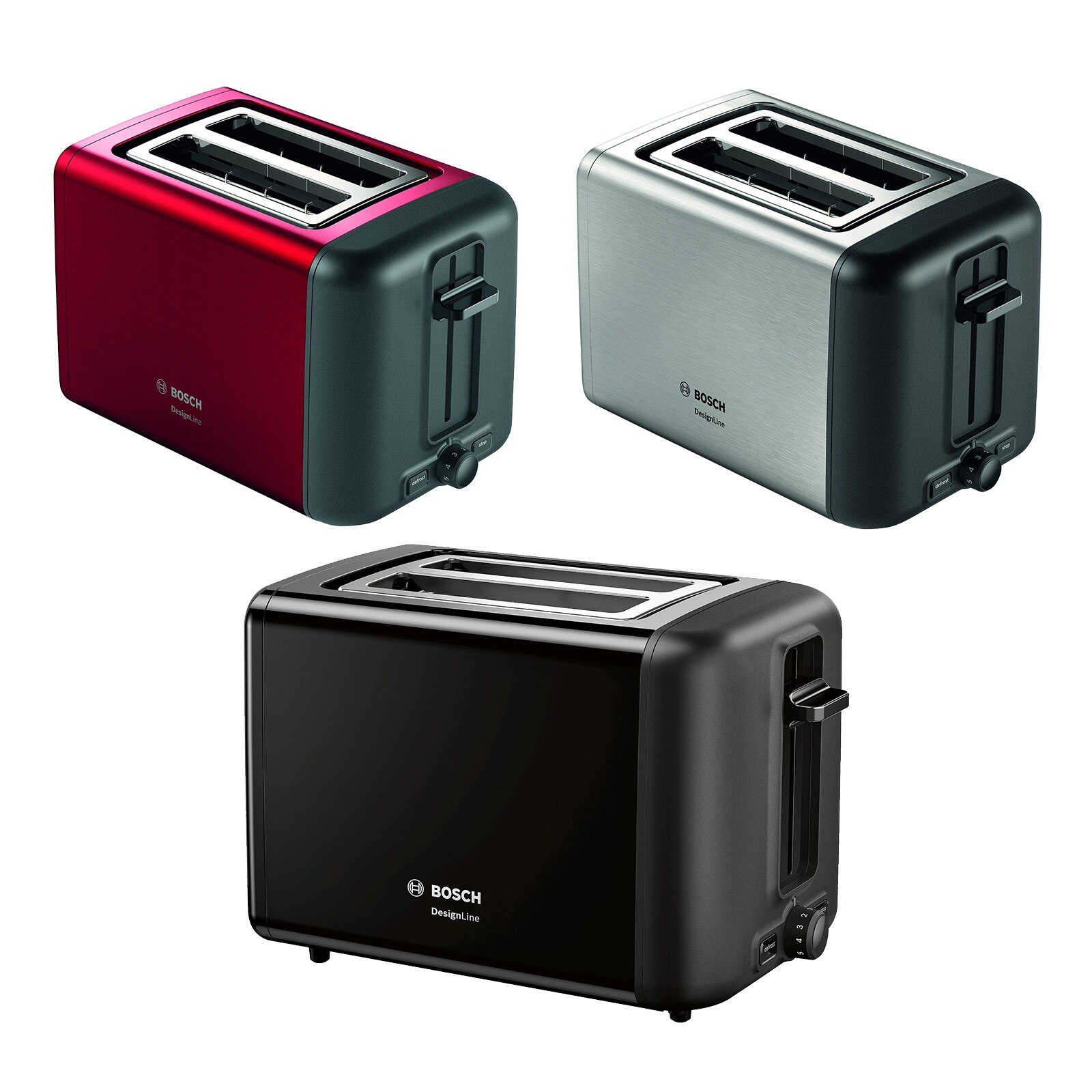 TAT3P424DE Toaster Kompakt deep red crystal