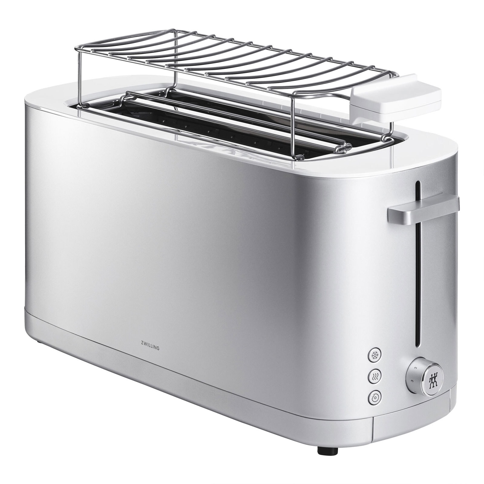 ZWILLING 1005779 Enfinigy Langschlitz-Toaster (Langschlitztoaster, 4 Scheiben, 1800 W, Edelstahl, Silber, Br&ouml;tchenaufsatz, Auftaufunktion, Aufw&auml;rmfunktion) - Bild 1