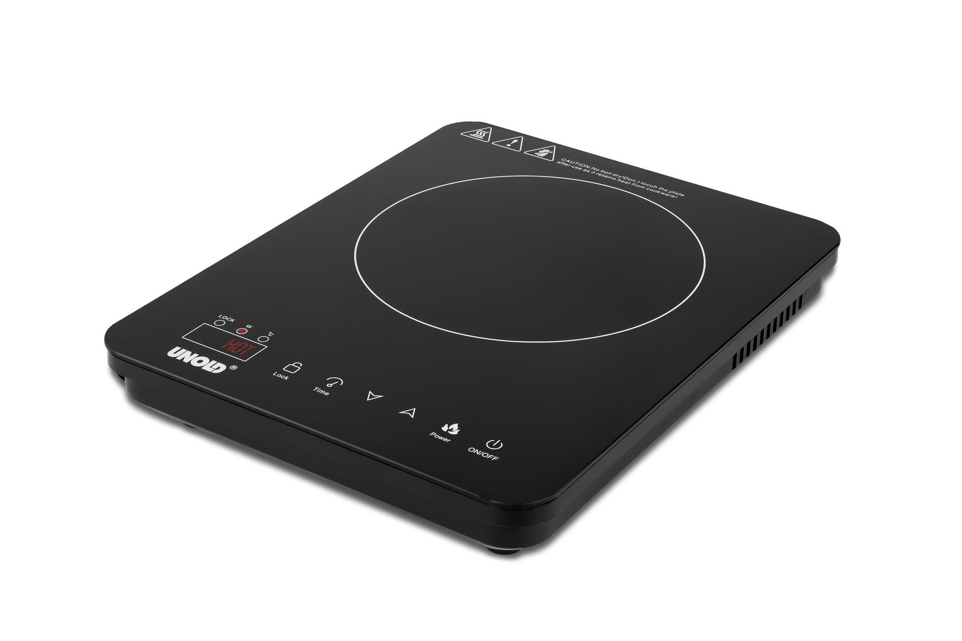 UNOLD Ina Induktionskochplatte (2.000 W, 10 Leistungs- &; Temperaturstufen, 60?240 &deg;C, Timer bis 180 Minuten, automatische Abschaltung, Topferkennung) - Bild 1